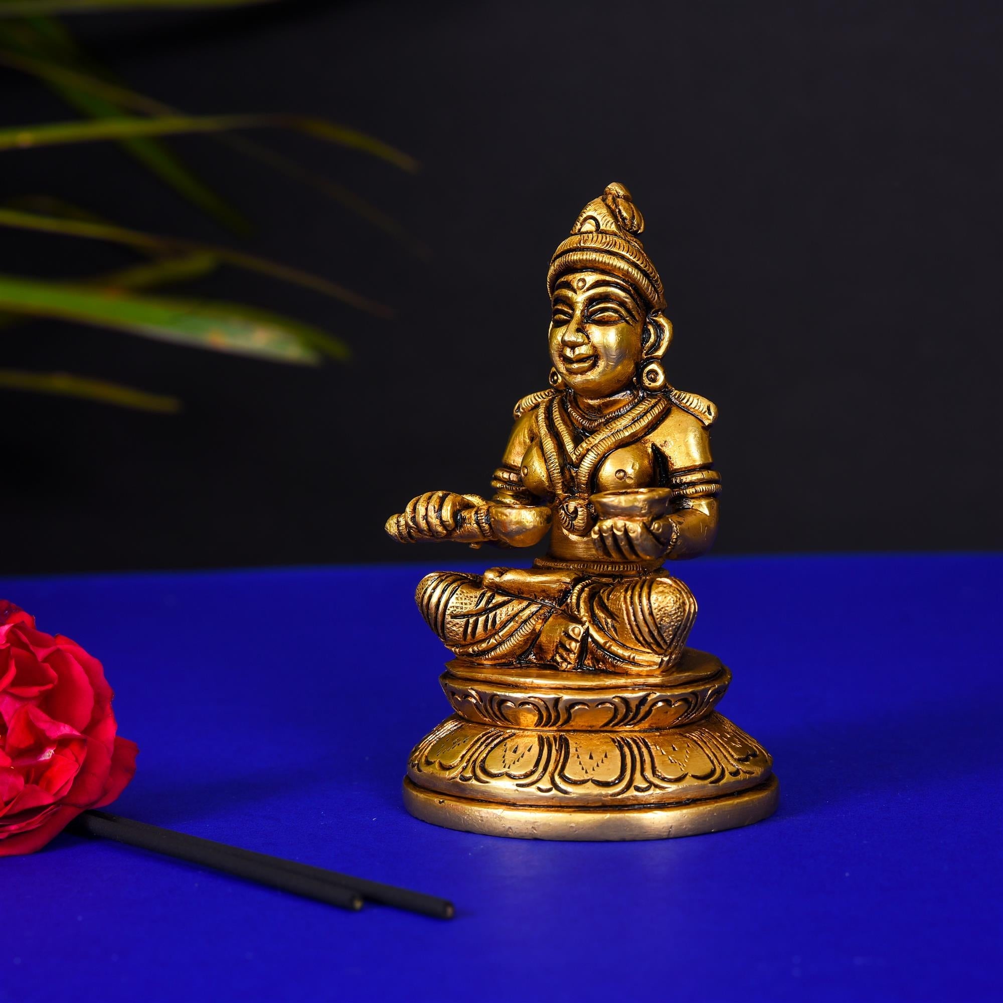 Brass Superfine Annapurna Devi Statue (4 Inch) Vedansh Craft