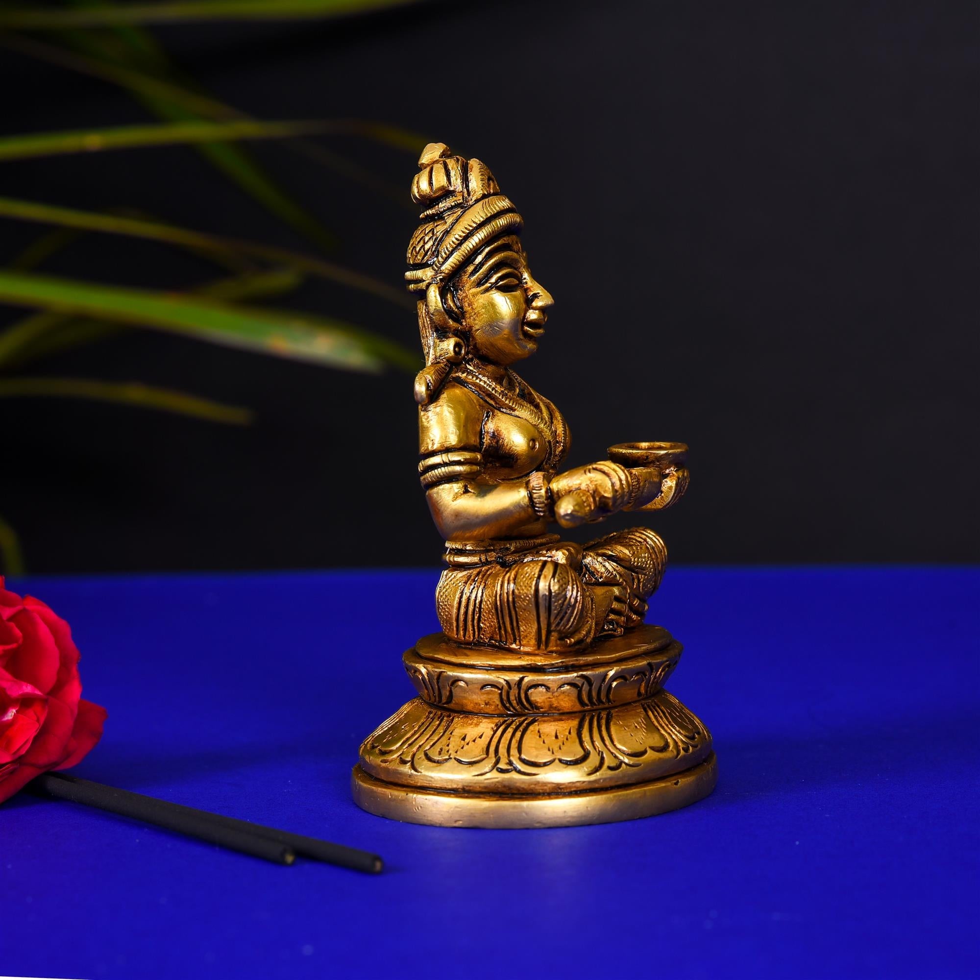 Brass Superfine Annapurna Devi Statue (4 Inch) Vedansh Craft