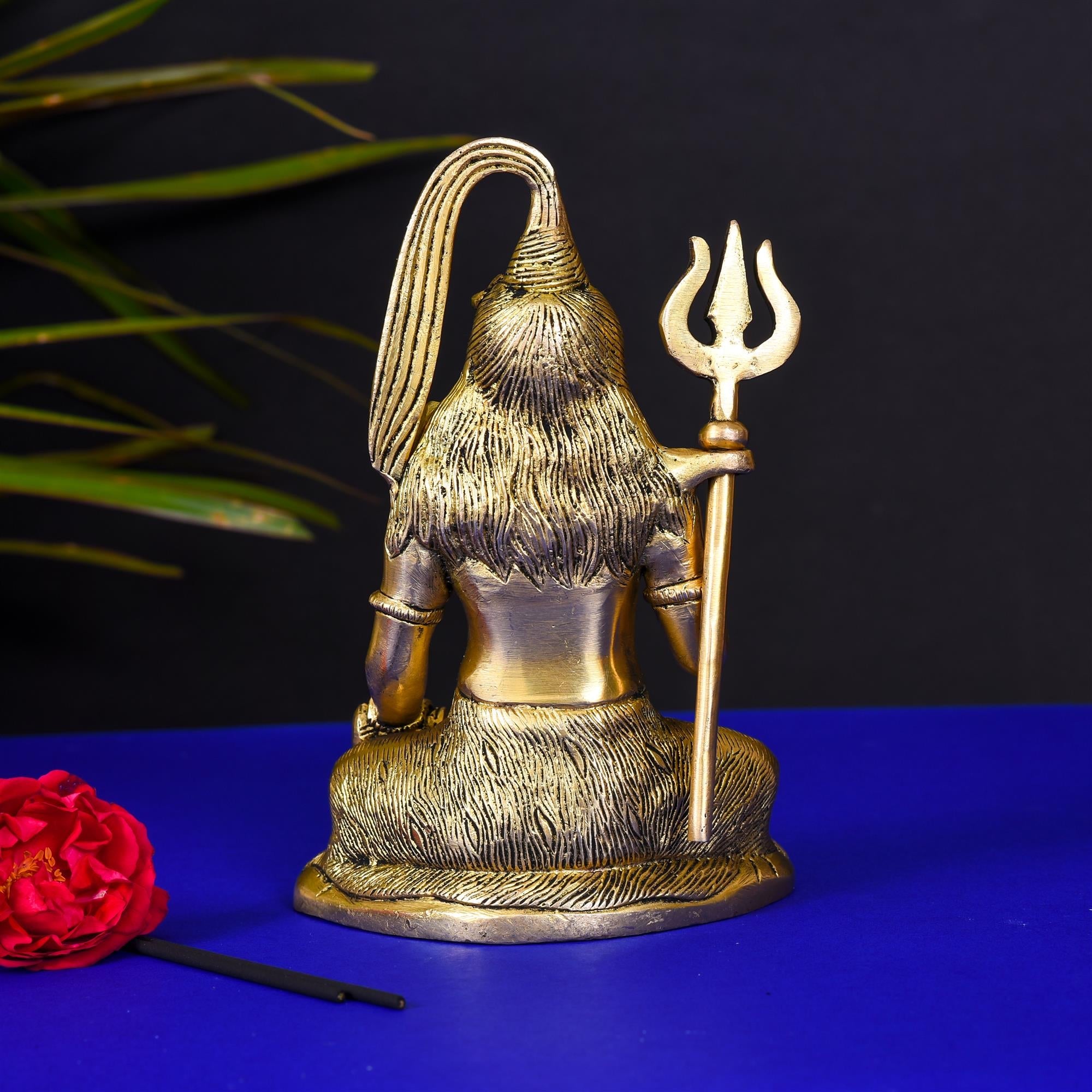 Brass Sitting Lord Shiva Idol (6.5 Inch) Vedansh Craft