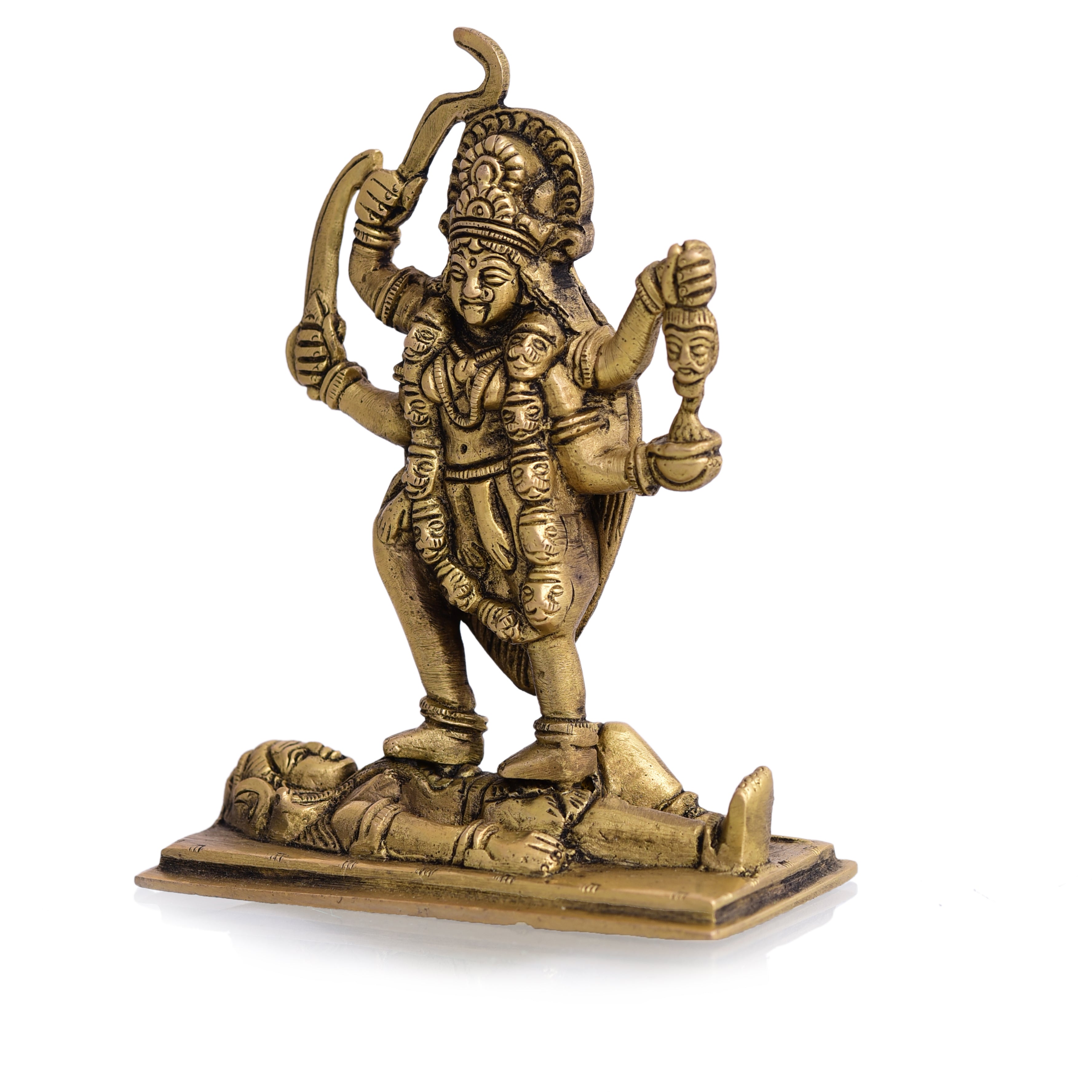 Brass Standing Kali Maa Idol Vedansh Craft