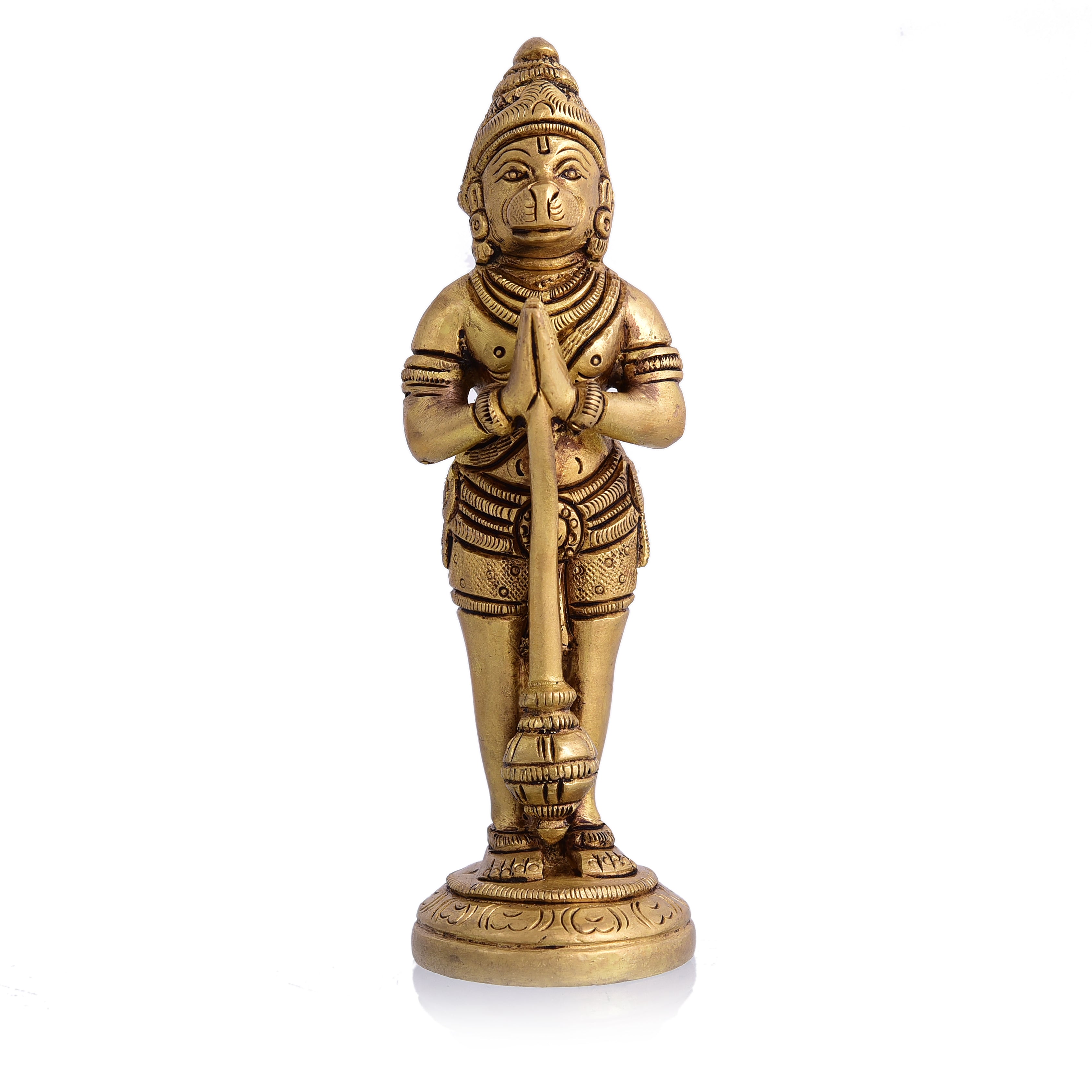 Brass Standing Hanuman Superfine Idol (5.5 Inch) Vedansh Craft