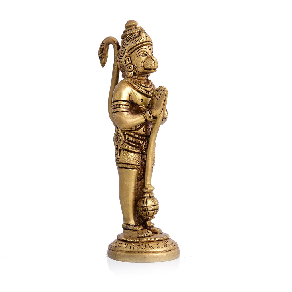 Brass Standing Hanuman Superfine Idol (5.5 Inch) Vedansh Craft