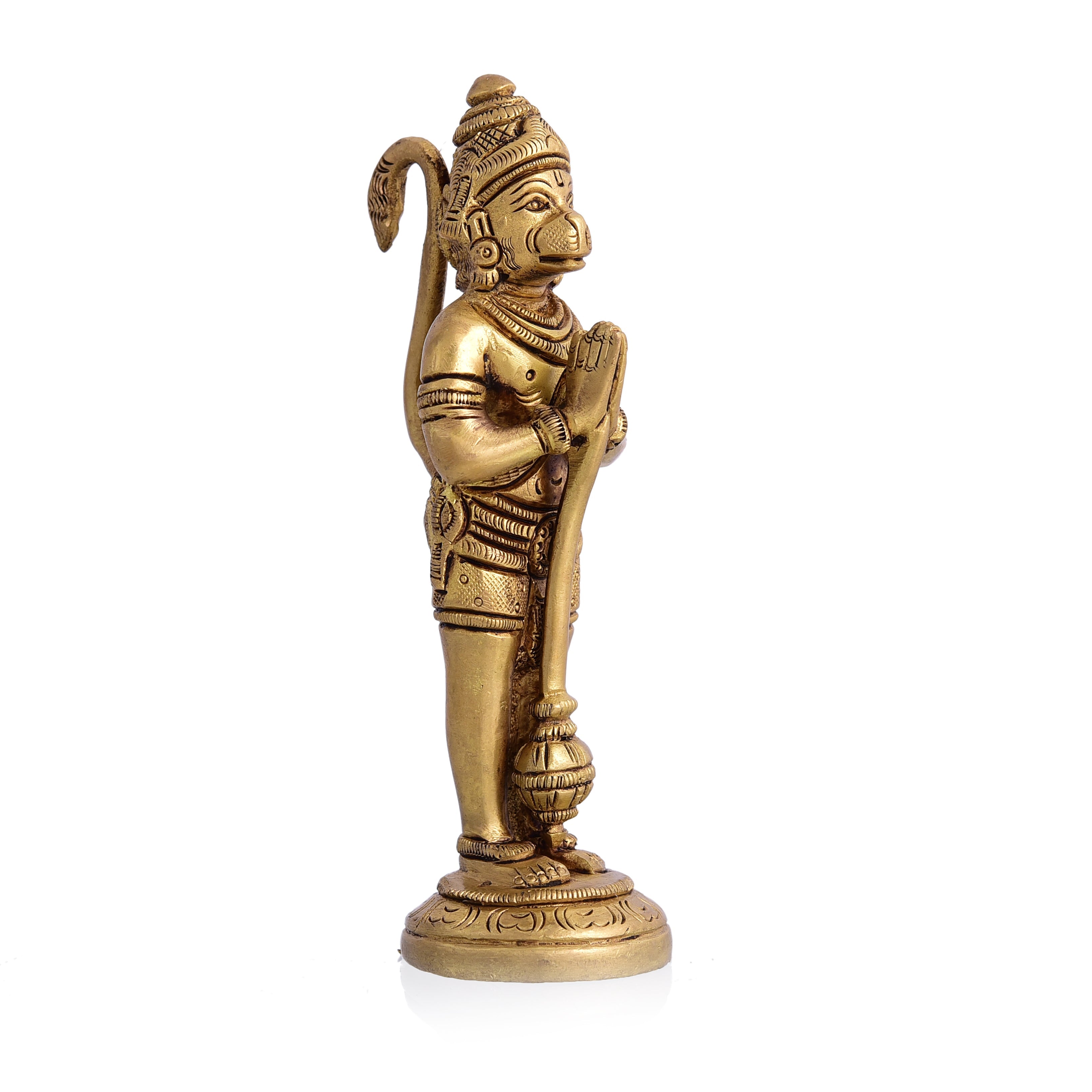 Brass Standing Hanuman Superfine Idol (5.5 Inch) Vedansh Craft