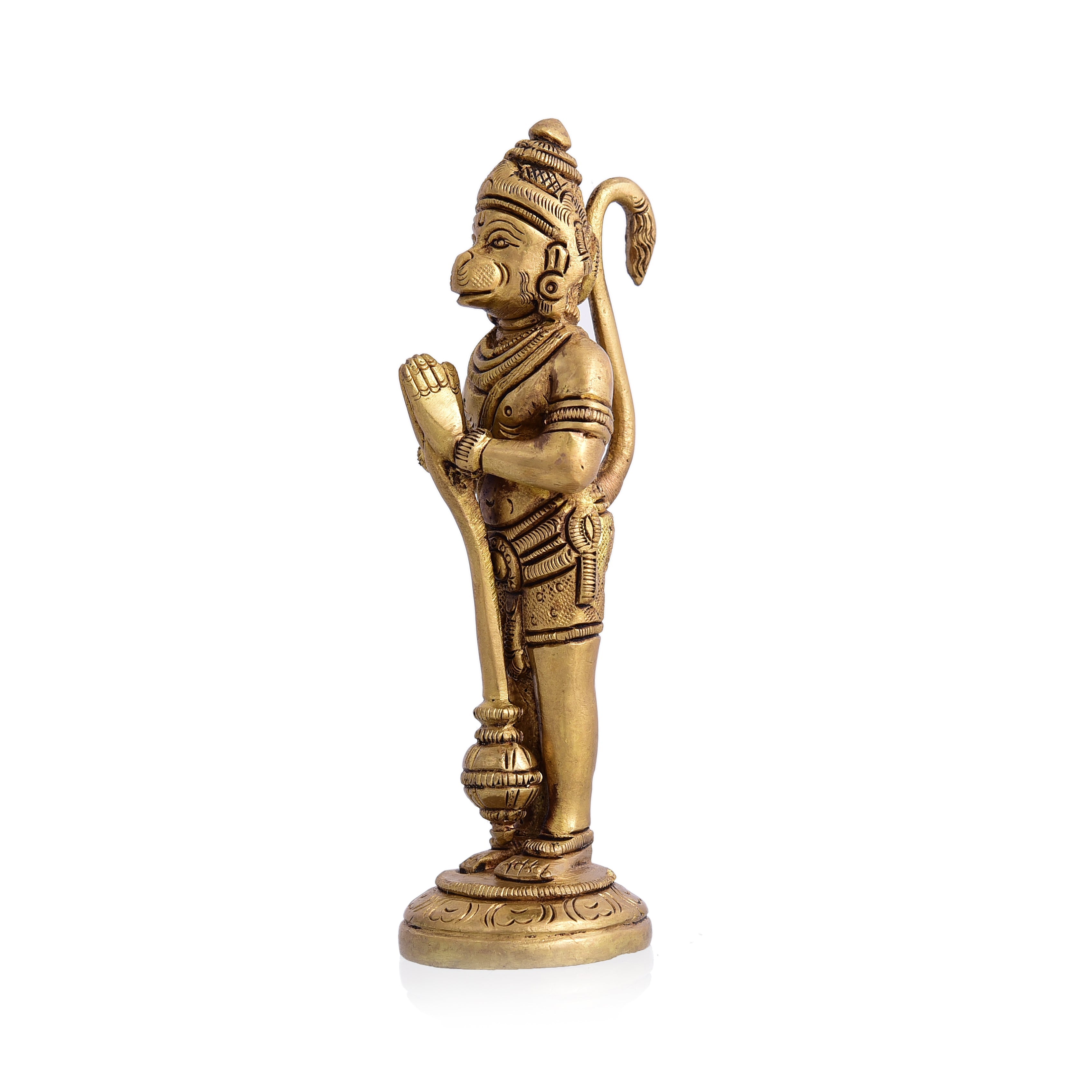 Brass Standing Hanuman Superfine Idol (5.5 Inch) Vedansh Craft