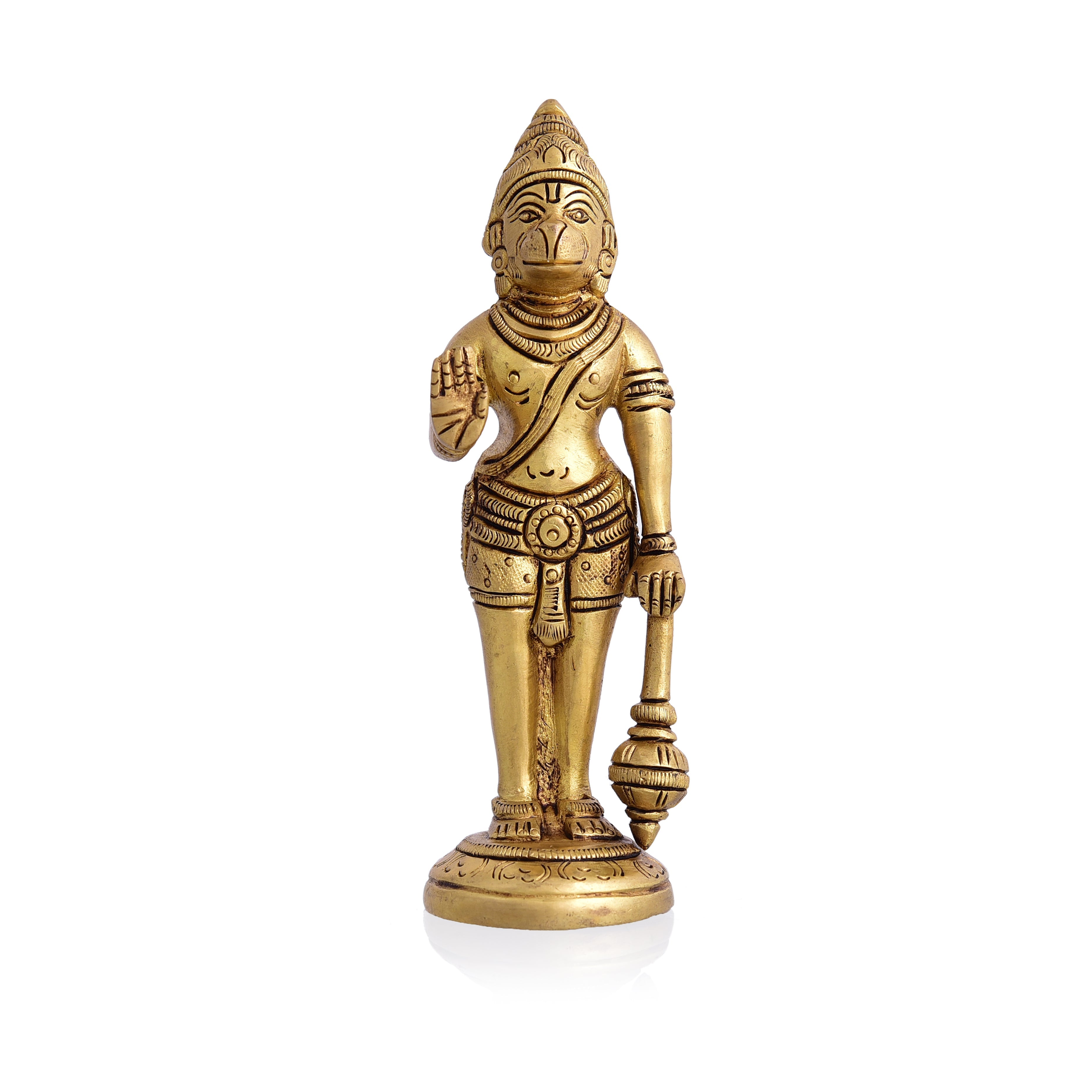Brass Standing Hanuman Superfine Idol (5.3 Inch) Vedansh Craft