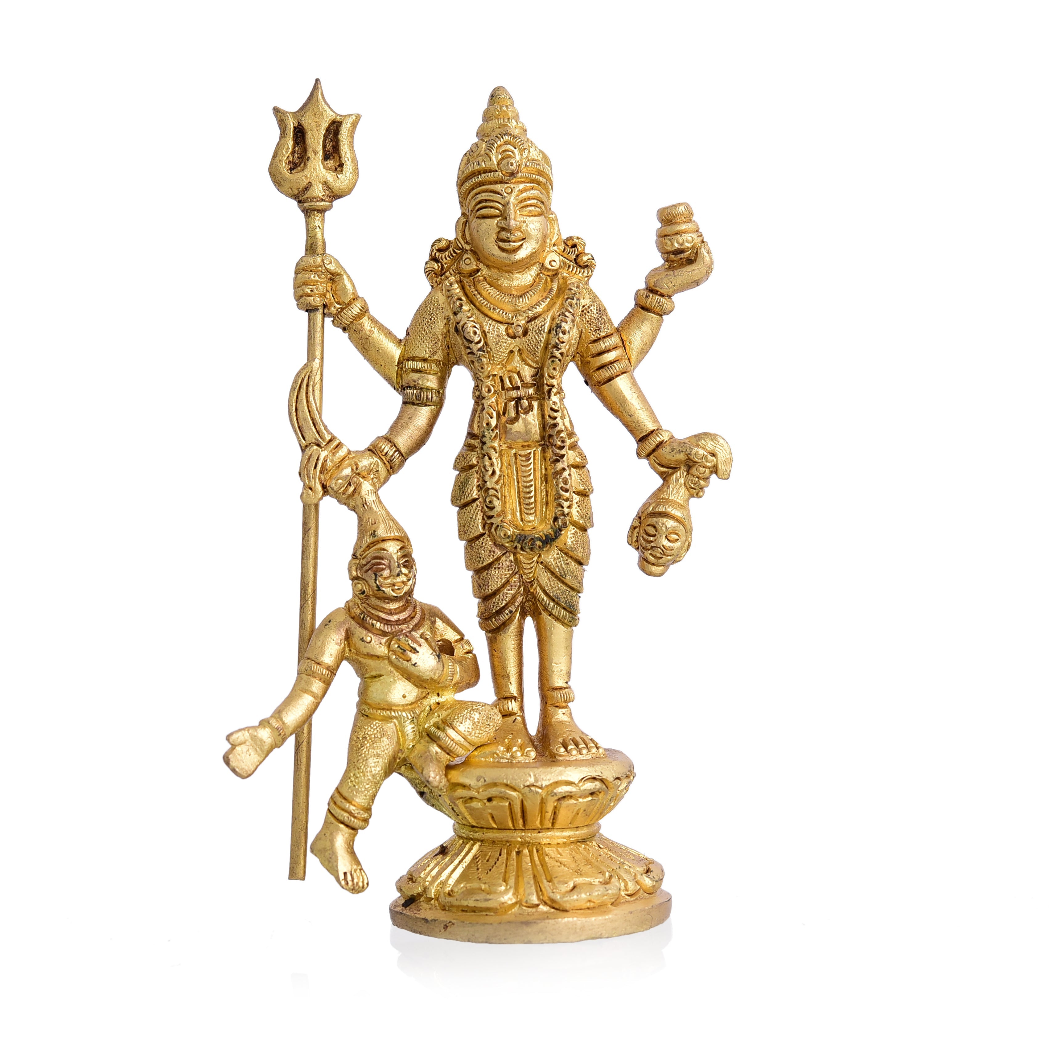 Brass Superfine Standing Mahalasa Narayani Idol (5.3 Inch) Vedansh Craft