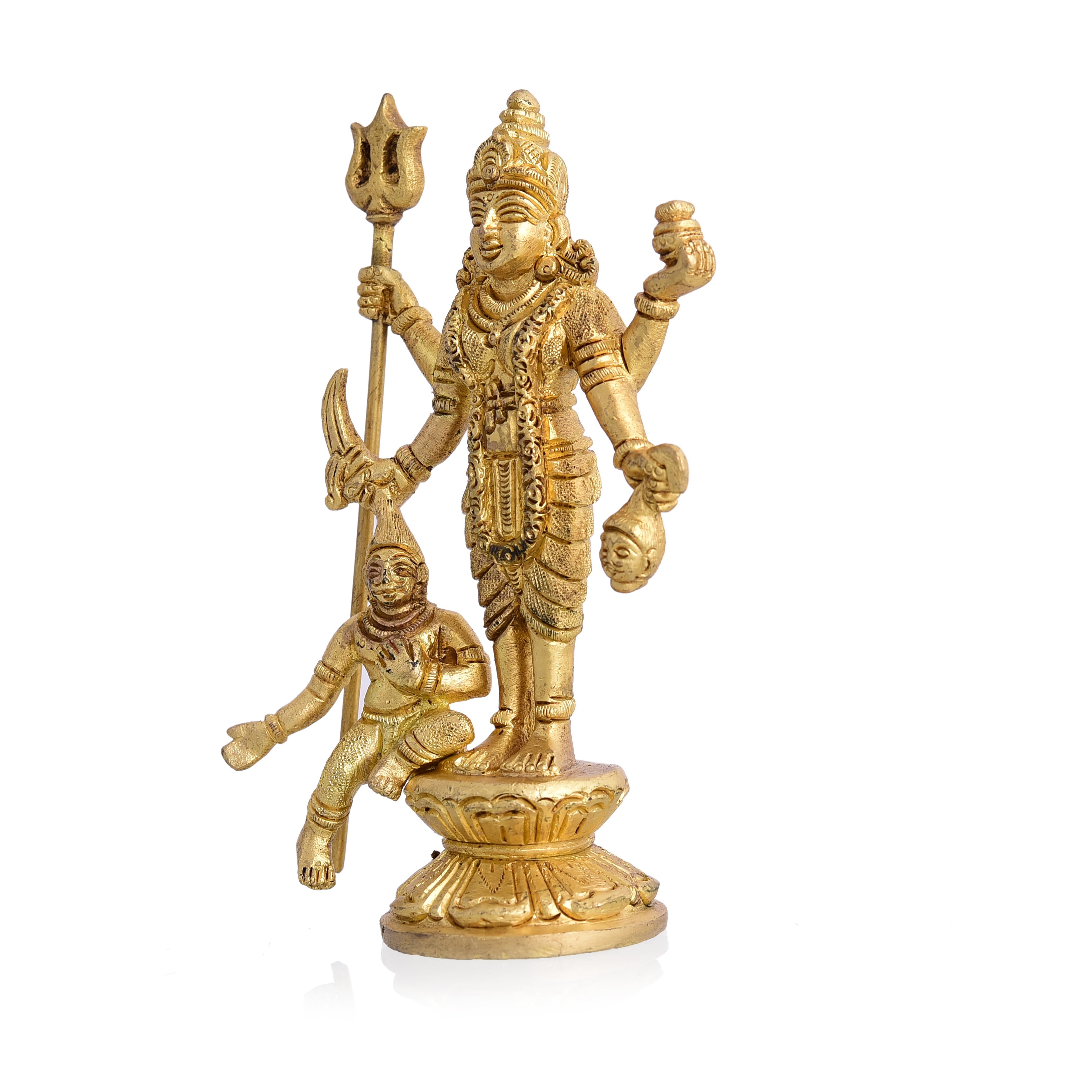 Brass Superfine Standing Mahalasa Narayani Idol (5.3 Inch) Vedansh Craft