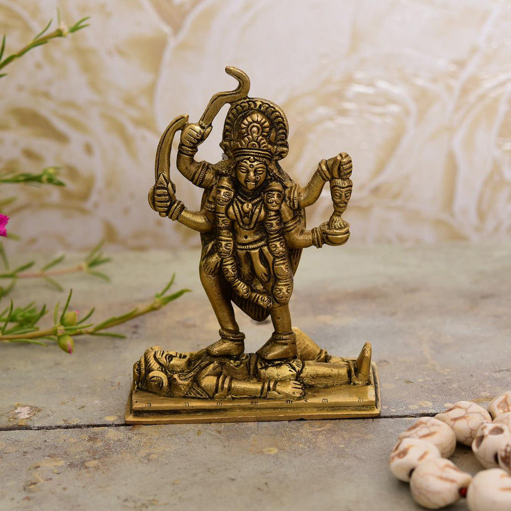 Brass Standing Kali Maa Idol Vedansh Craft