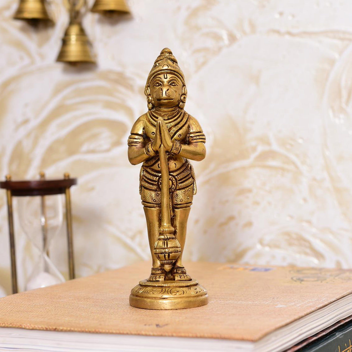 Brass Standing Hanuman Superfine Idol (5.5 Inch) Vedansh Craft