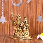 Brass Shiva Family Idol (4 Inch) Vedansh Craft