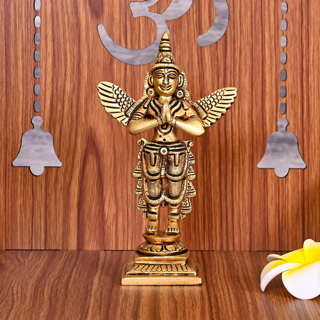 Brass Standing Garuda Idol (5.8 Inch) Vedansh Craft