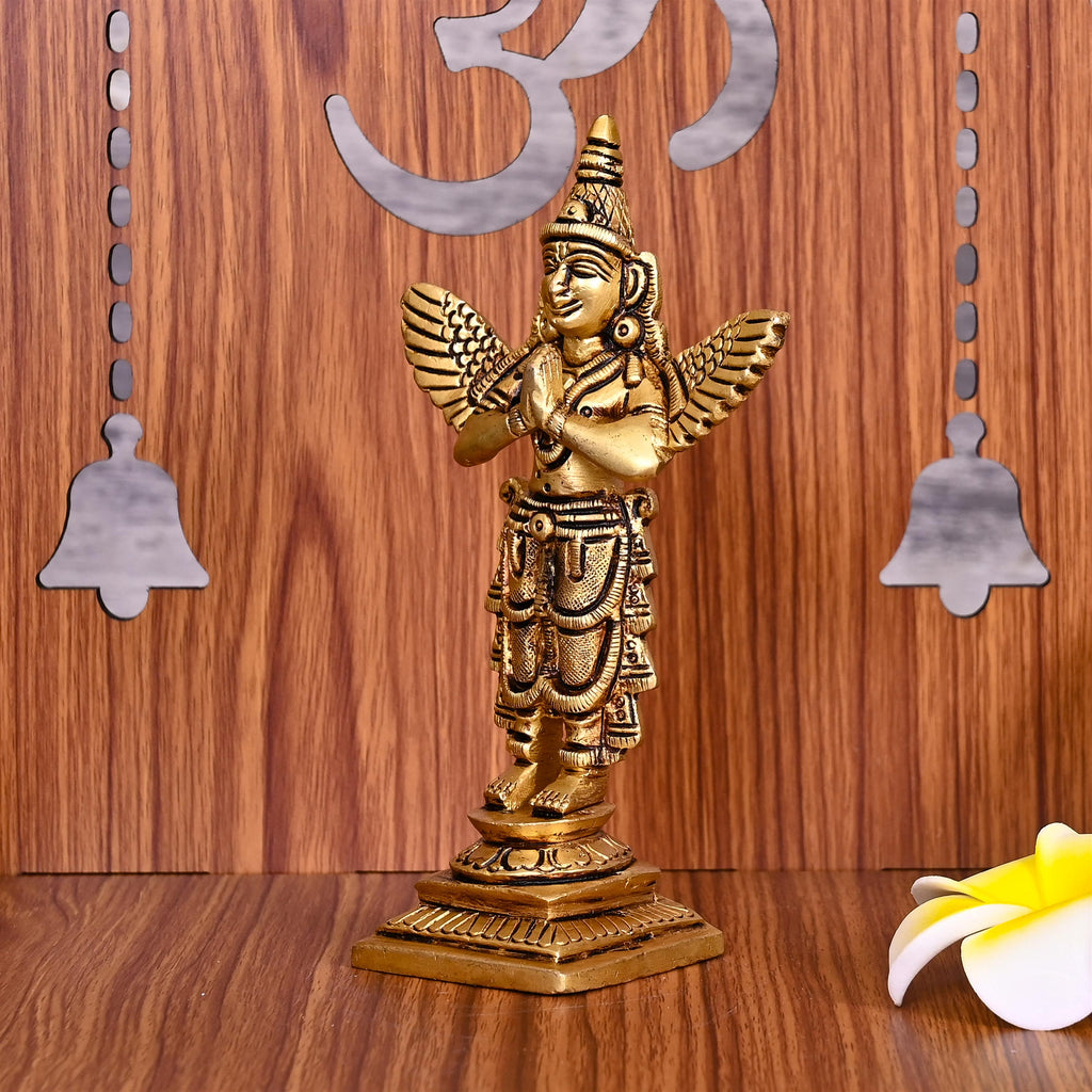 Brass Standing Garuda Idol (5.8 Inch) Vedansh Craft