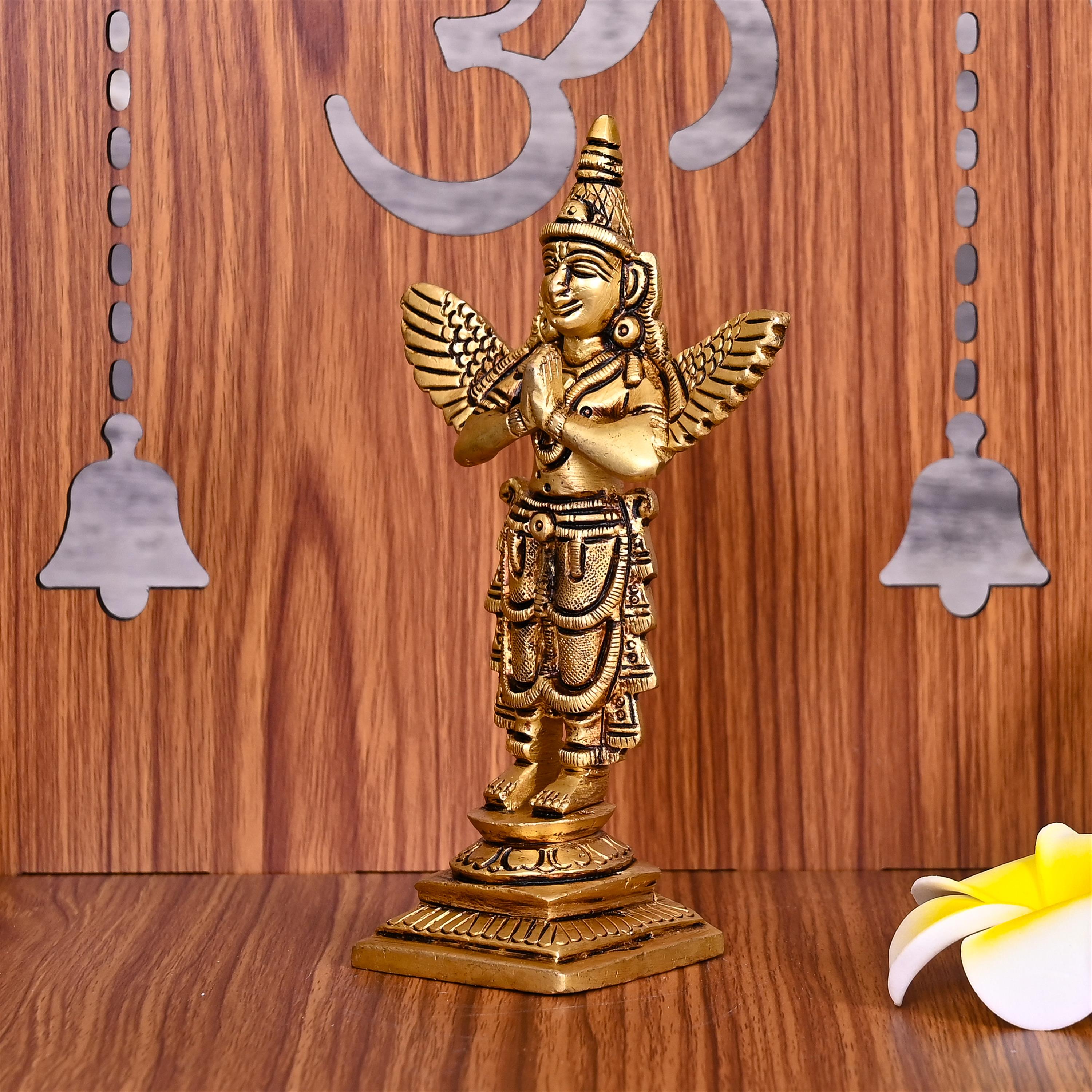 Brass Standing Garuda Idol (5.8 Inch) Vedansh Craft