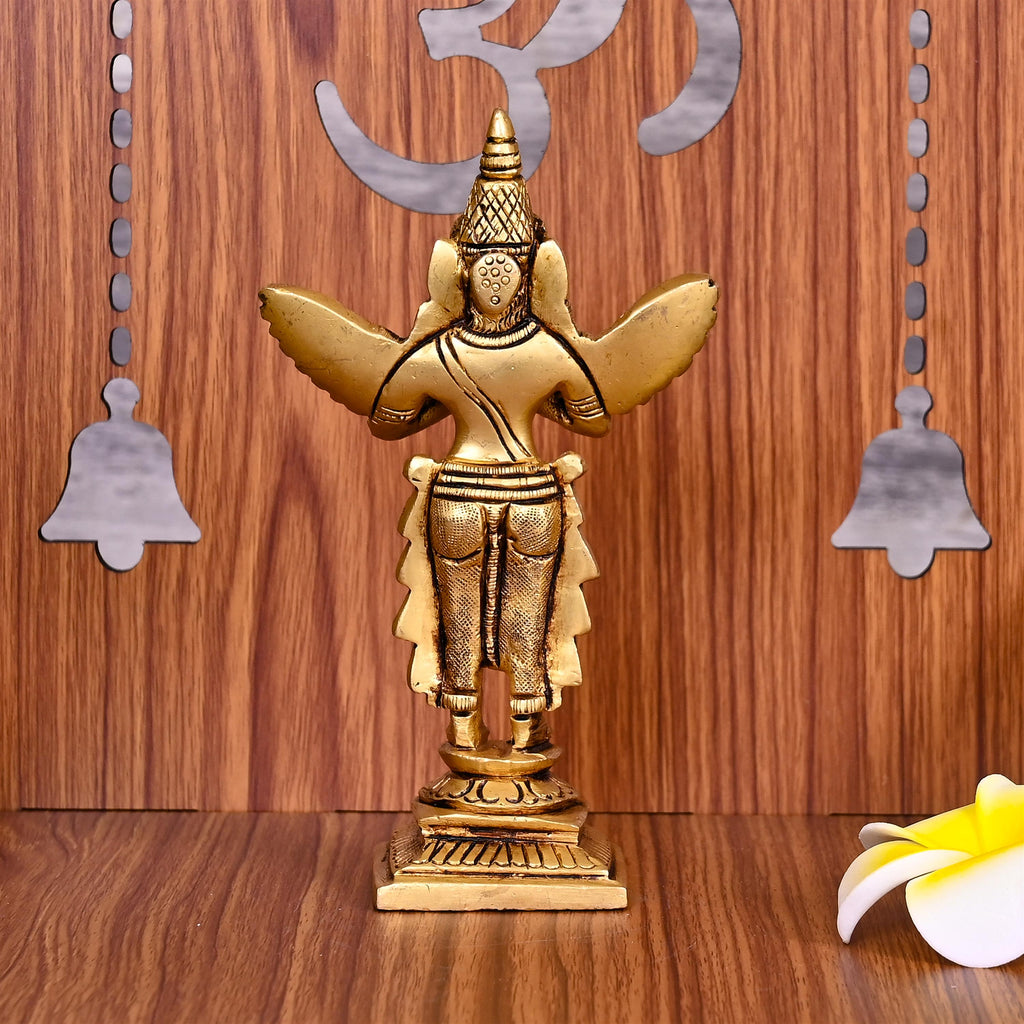 Brass Standing Garuda Idol (5.8 Inch) Vedansh Craft