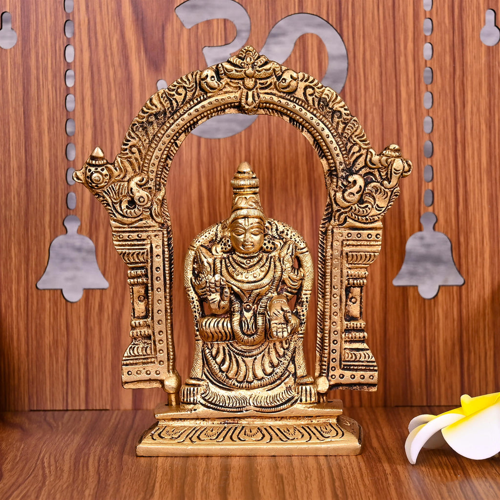 Brass Goddess Padmavati Frame Idol (6.5 Inch) Vedansh Craft