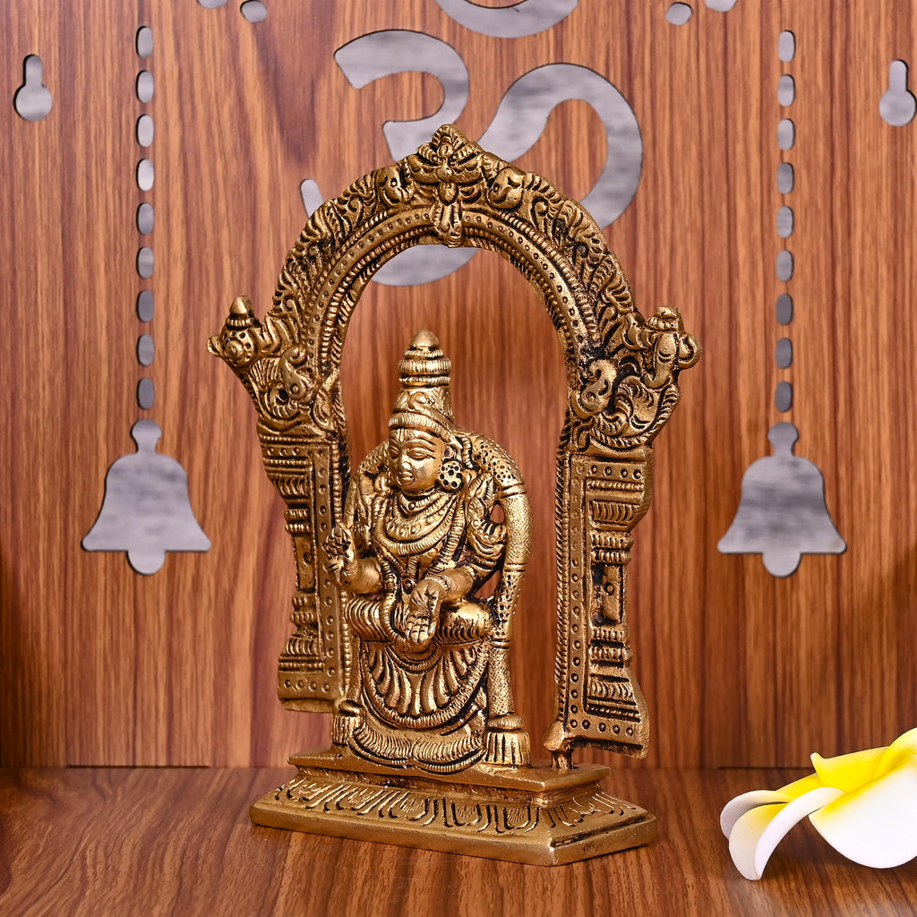 Brass Goddess Padmavati Frame Idol (6.5 Inch) Vedansh Craft