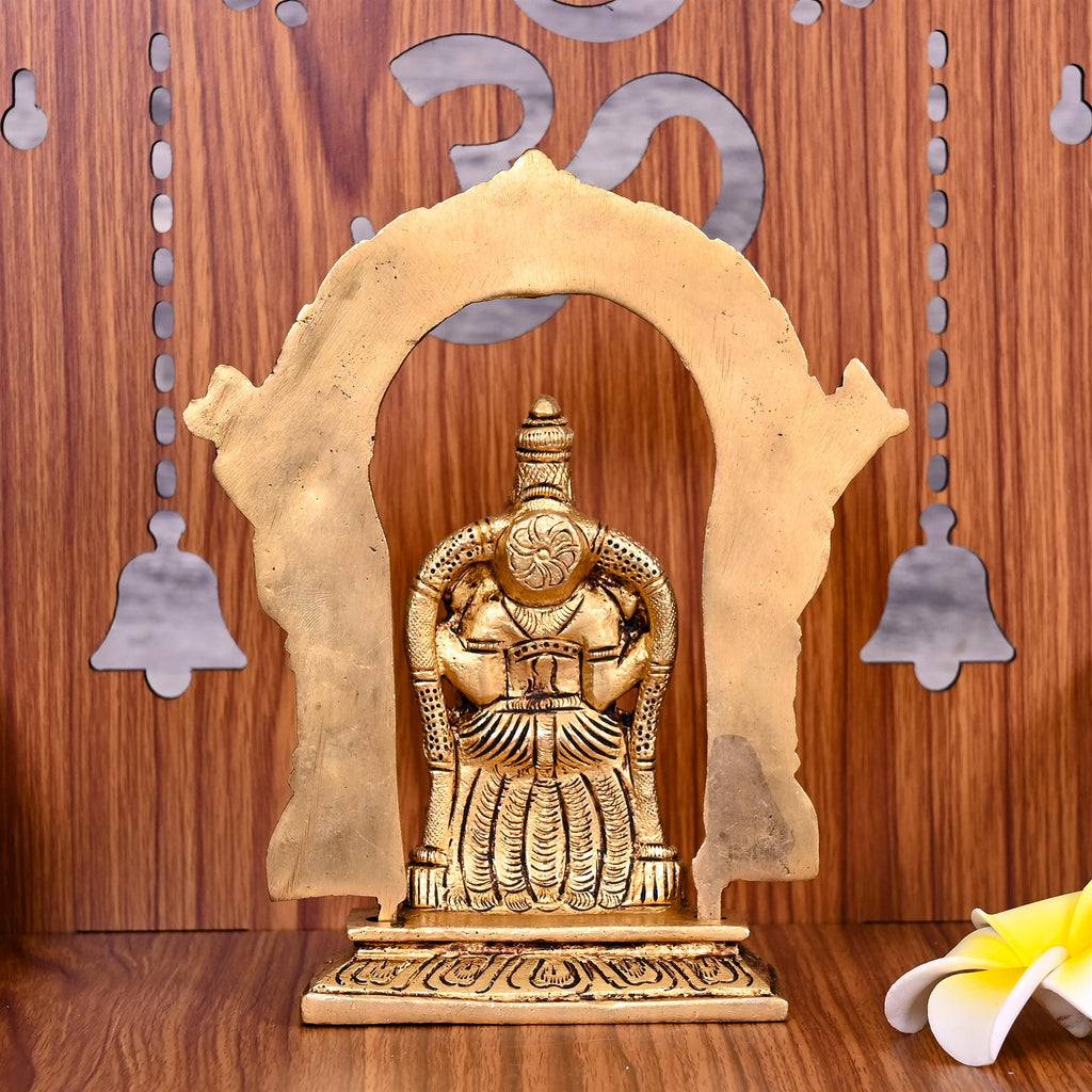 Brass Goddess Padmavati Frame Idol (6.5 Inch) Vedansh Craft