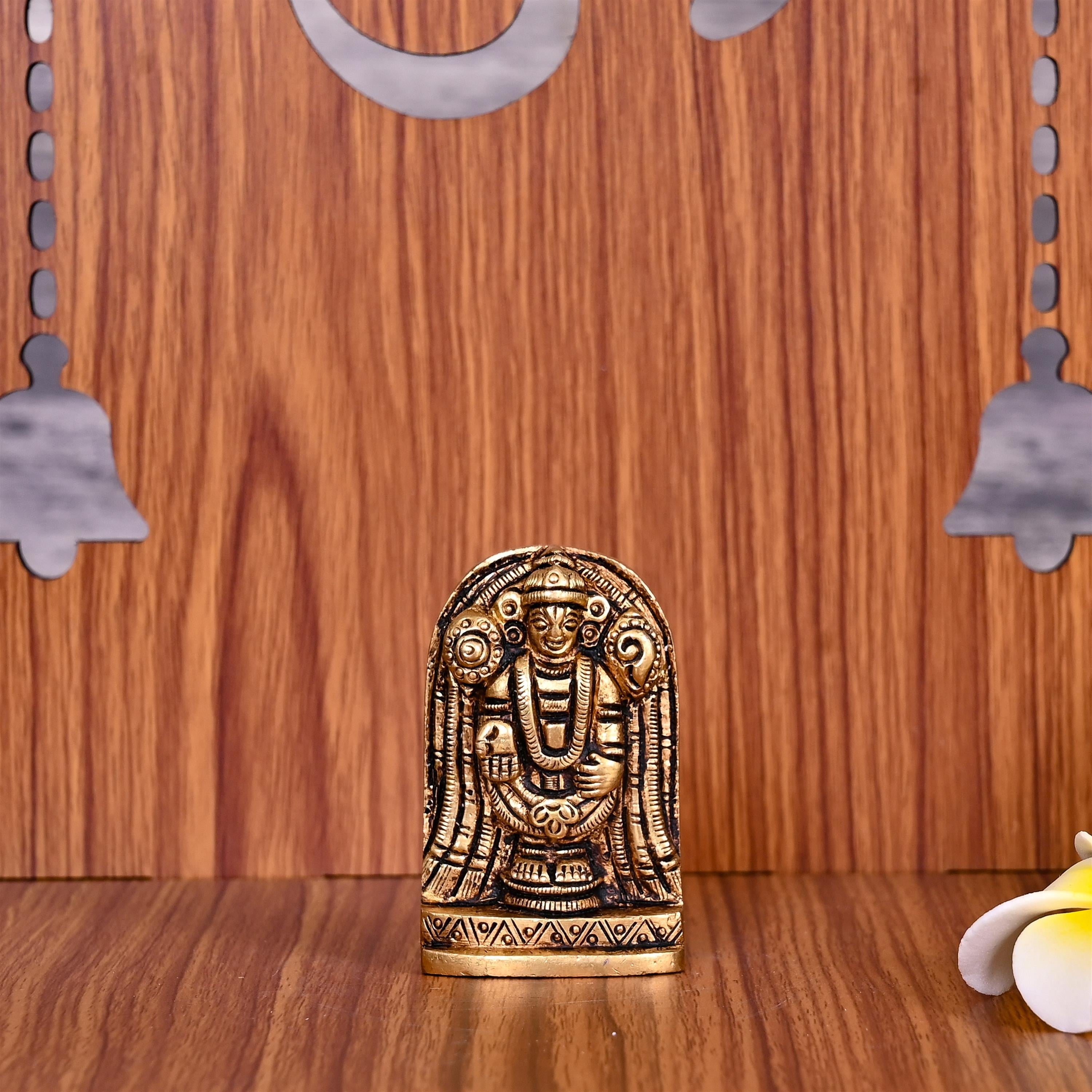 Brass Tirupati Balaji/Venkateshwar Idol (2 Inch) Vedansh Craft