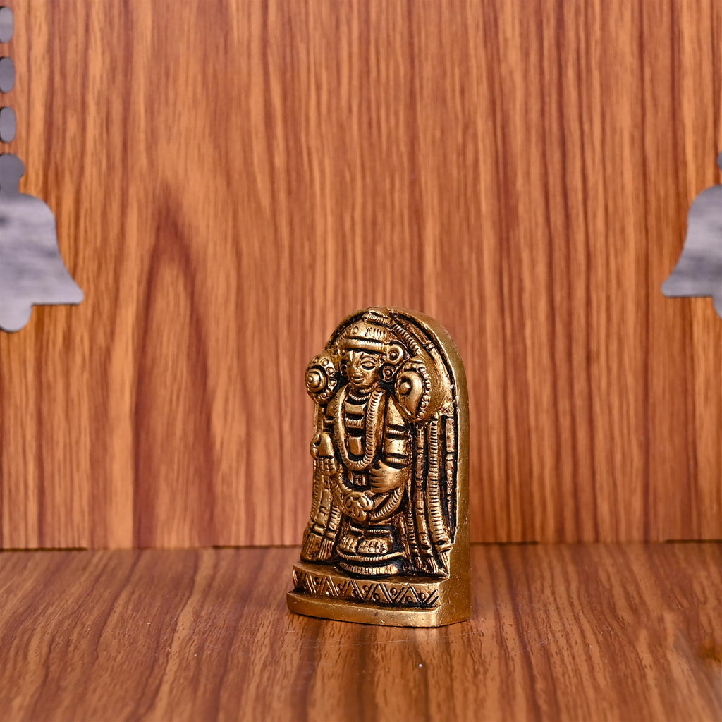 Brass Tirupati Balaji/Venkateshwar Idol (2 Inch) Vedansh Craft