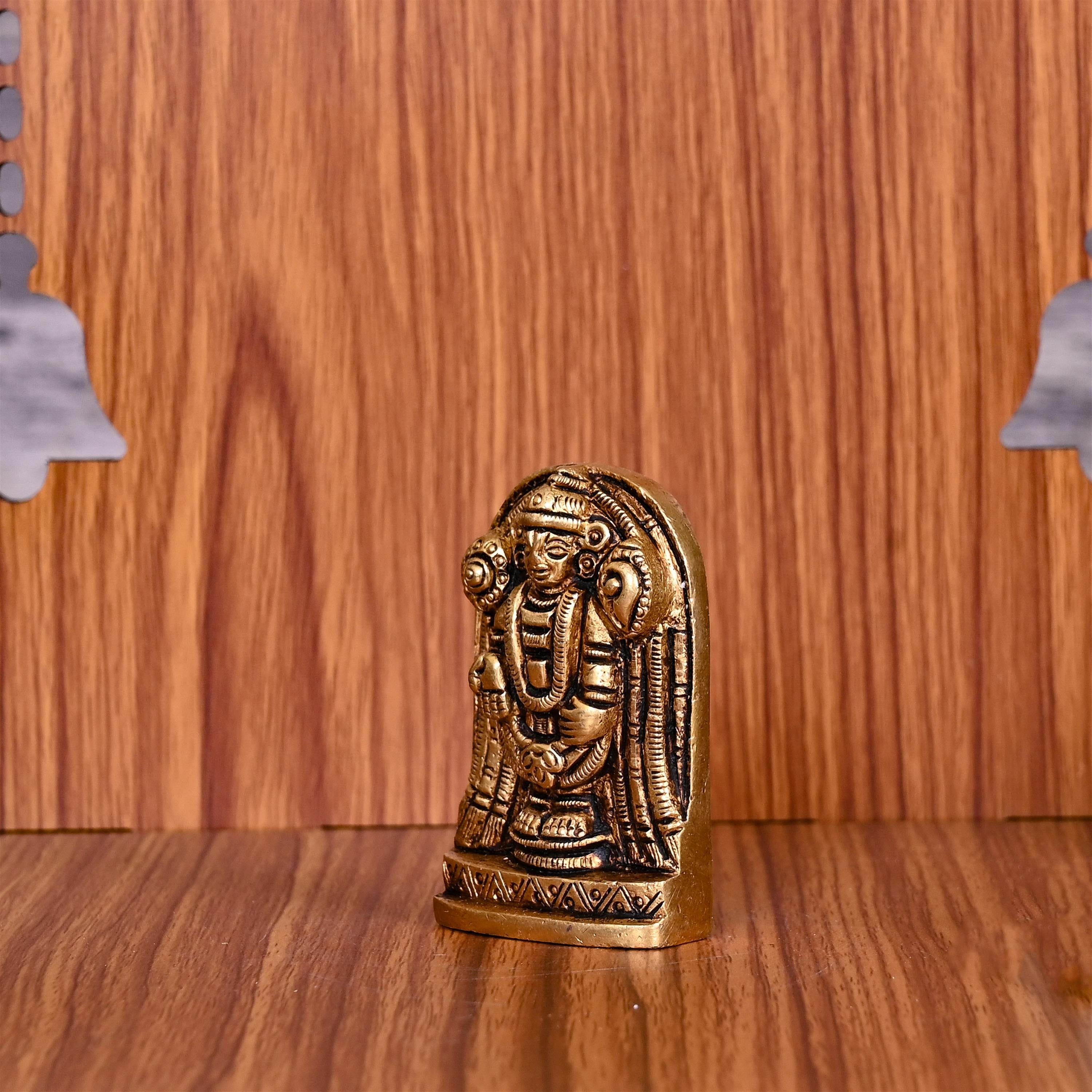 Brass Tirupati Balaji/Venkateshwar Idol (2 Inch) Vedansh Craft