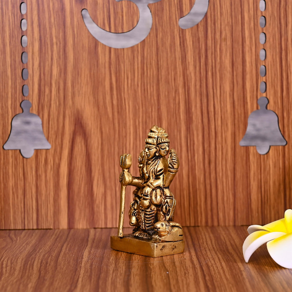Brass Lord Dattatreya Idol (3 Inch) Vedansh Craft