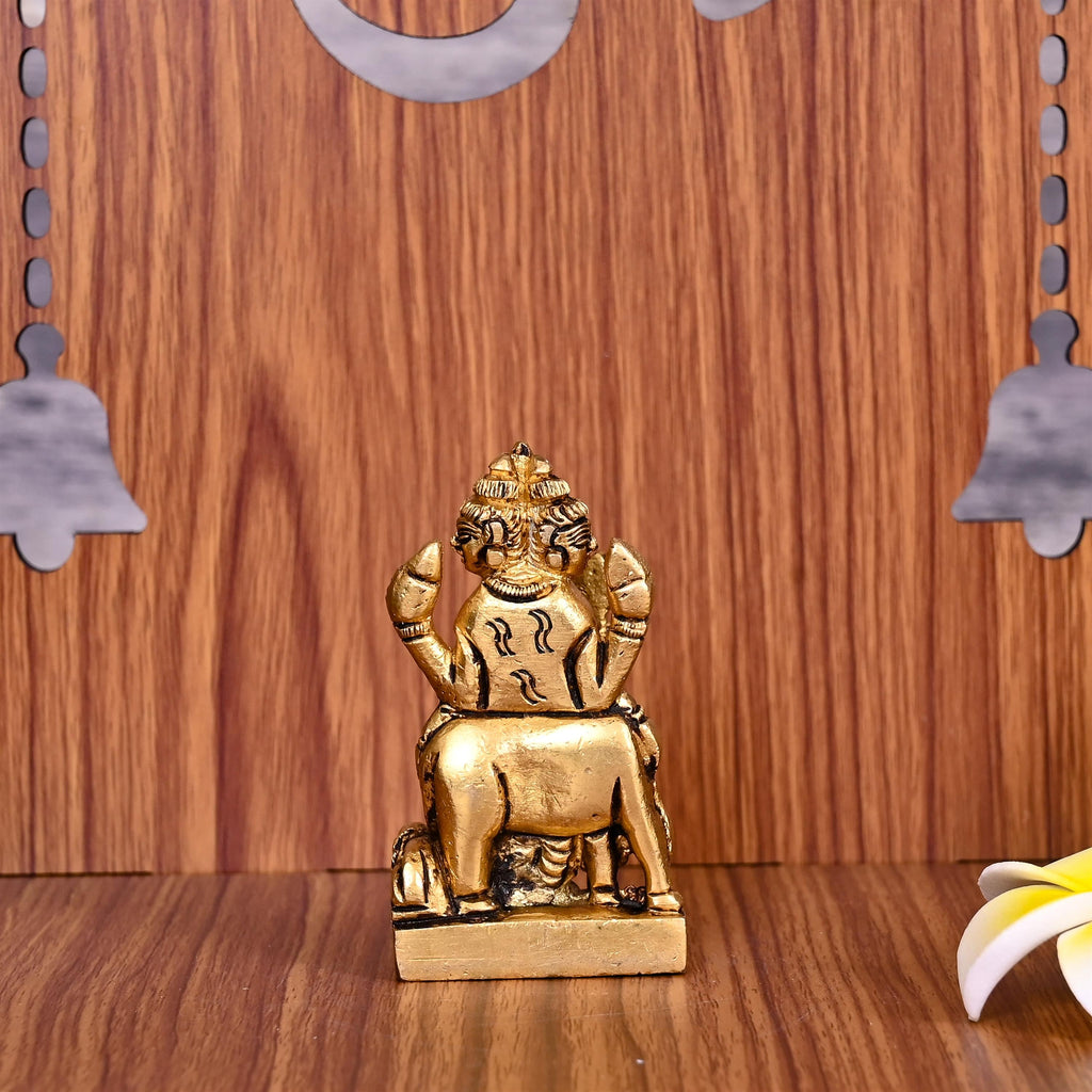 Brass Lord Dattatreya Idol (3 Inch) Vedansh Craft