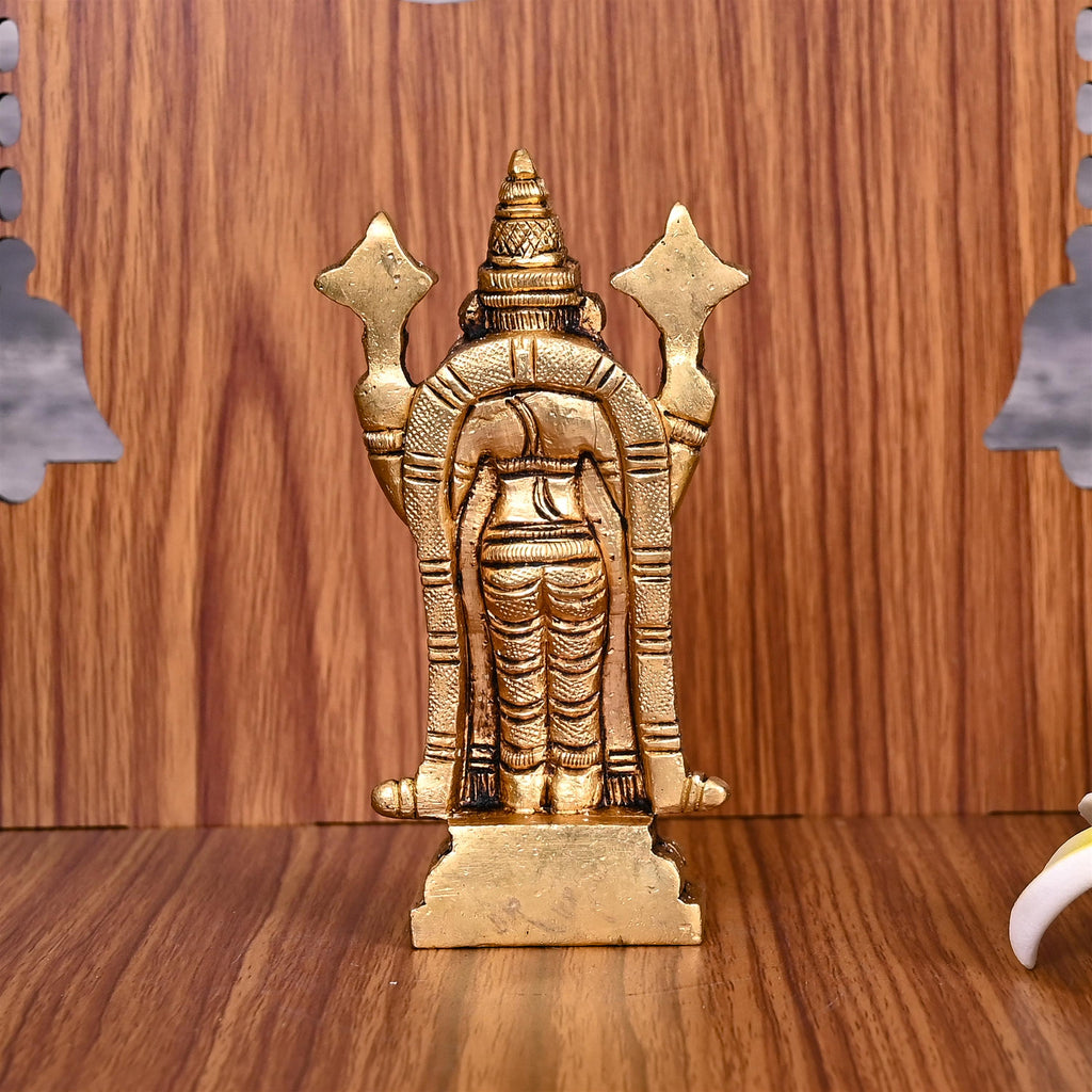 Brass Tirupati Balaji/Venkateshwar Idol (4 Inch) Vedansh Craft