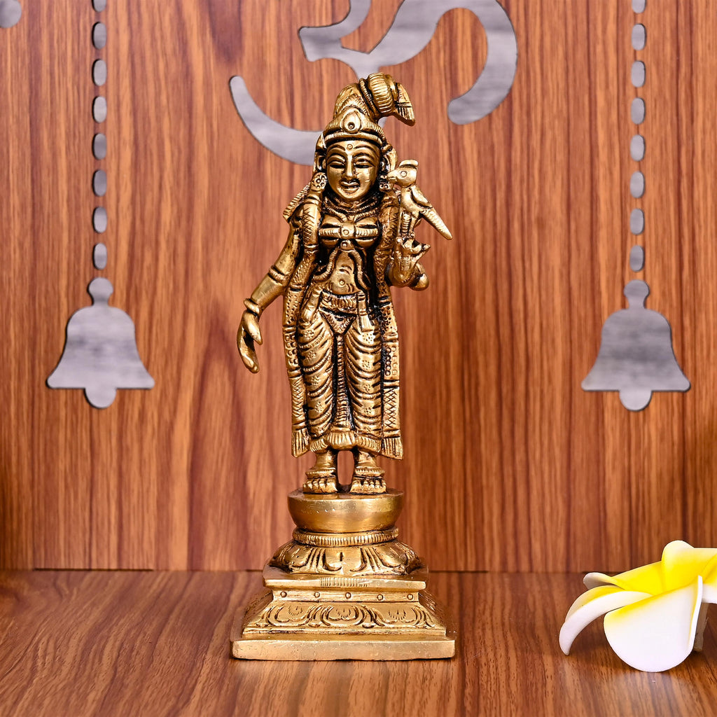 Brass Superfine Goddess Andal Idol (6 Inch) Vedansh Craft