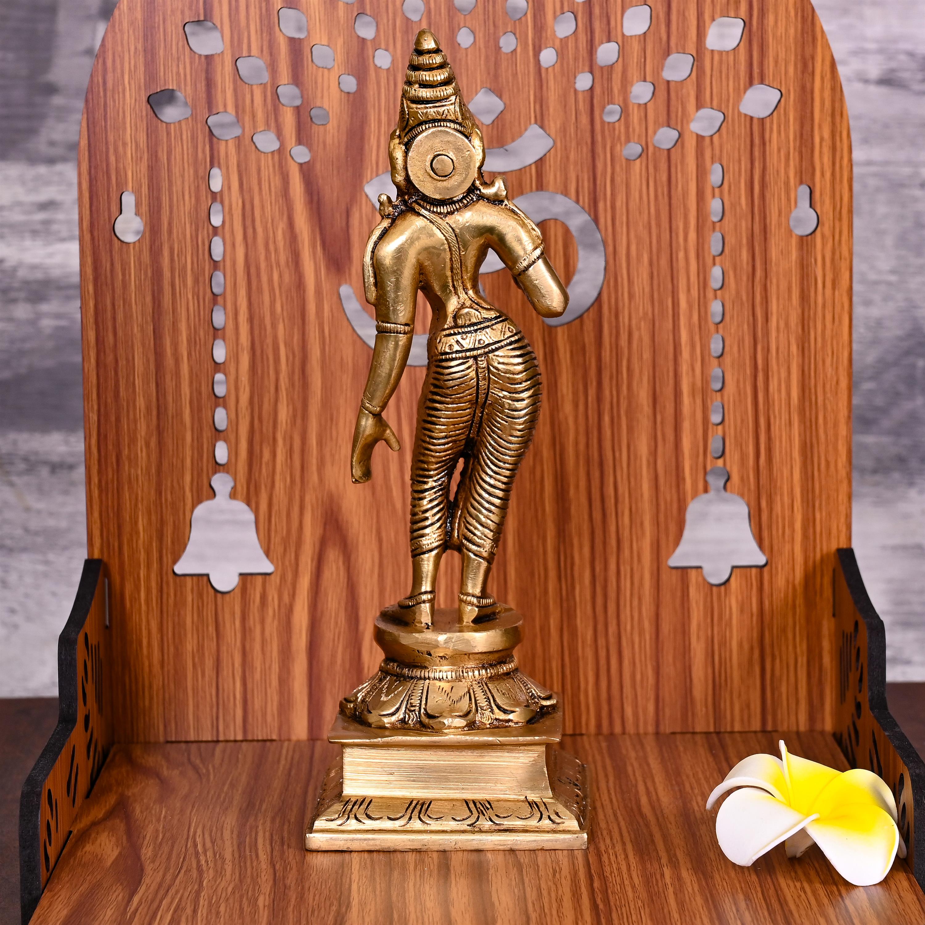 Brass Superfine Goddess Parvati Idol (9 Inch) Vedansh Craft