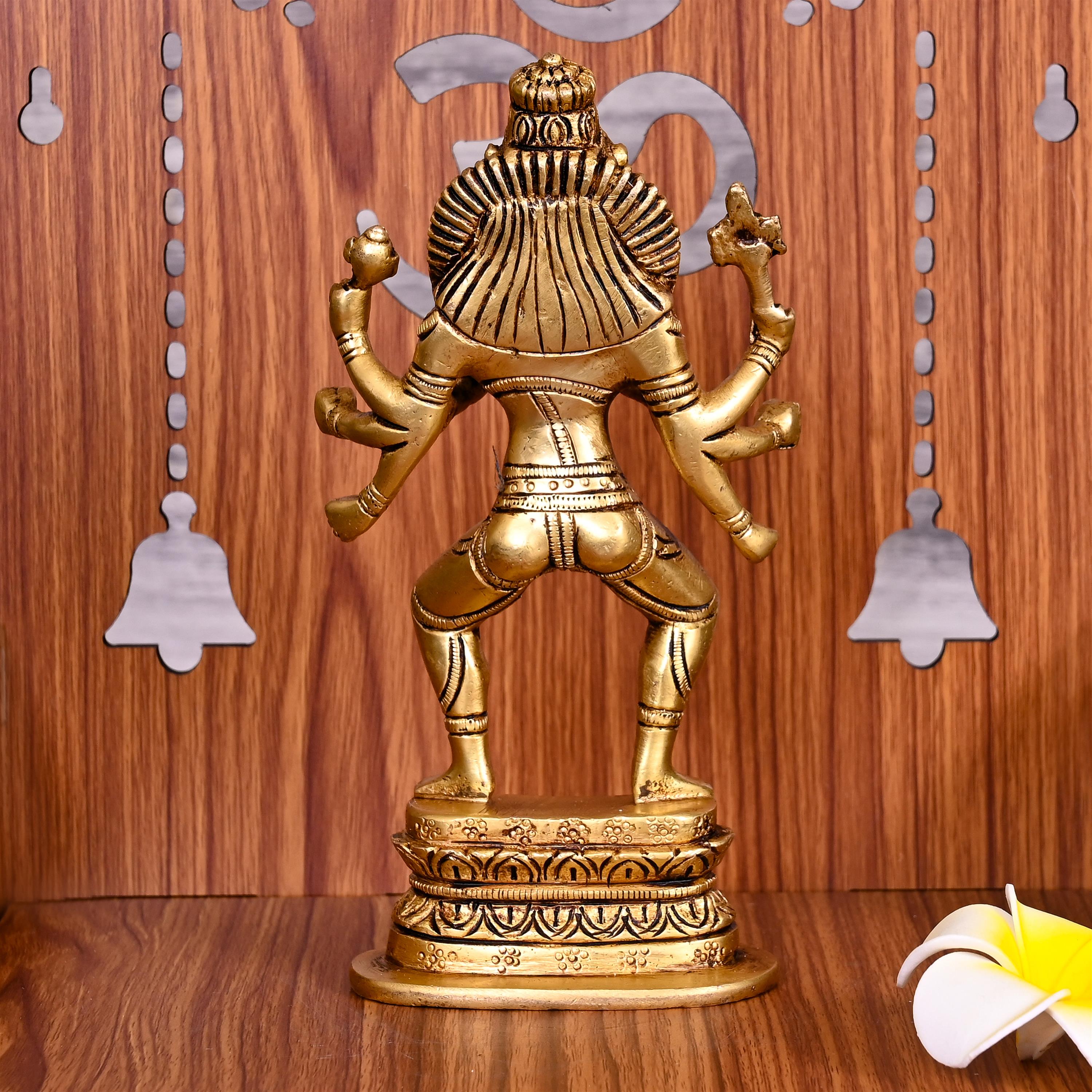 Brass Mayapur Narasimha Avatar Idol (7.5 Inch) Vedansh Craft