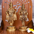 Brass Vitthal Rukmini Idols Set (8 Inch) Vedansh Craft