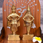 Brass Vitthal Rukmini Idols Set (8 Inch) Vedansh Craft