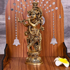 Brass Standing Krishna Idol (9.5 Inch) Vedansh Craft