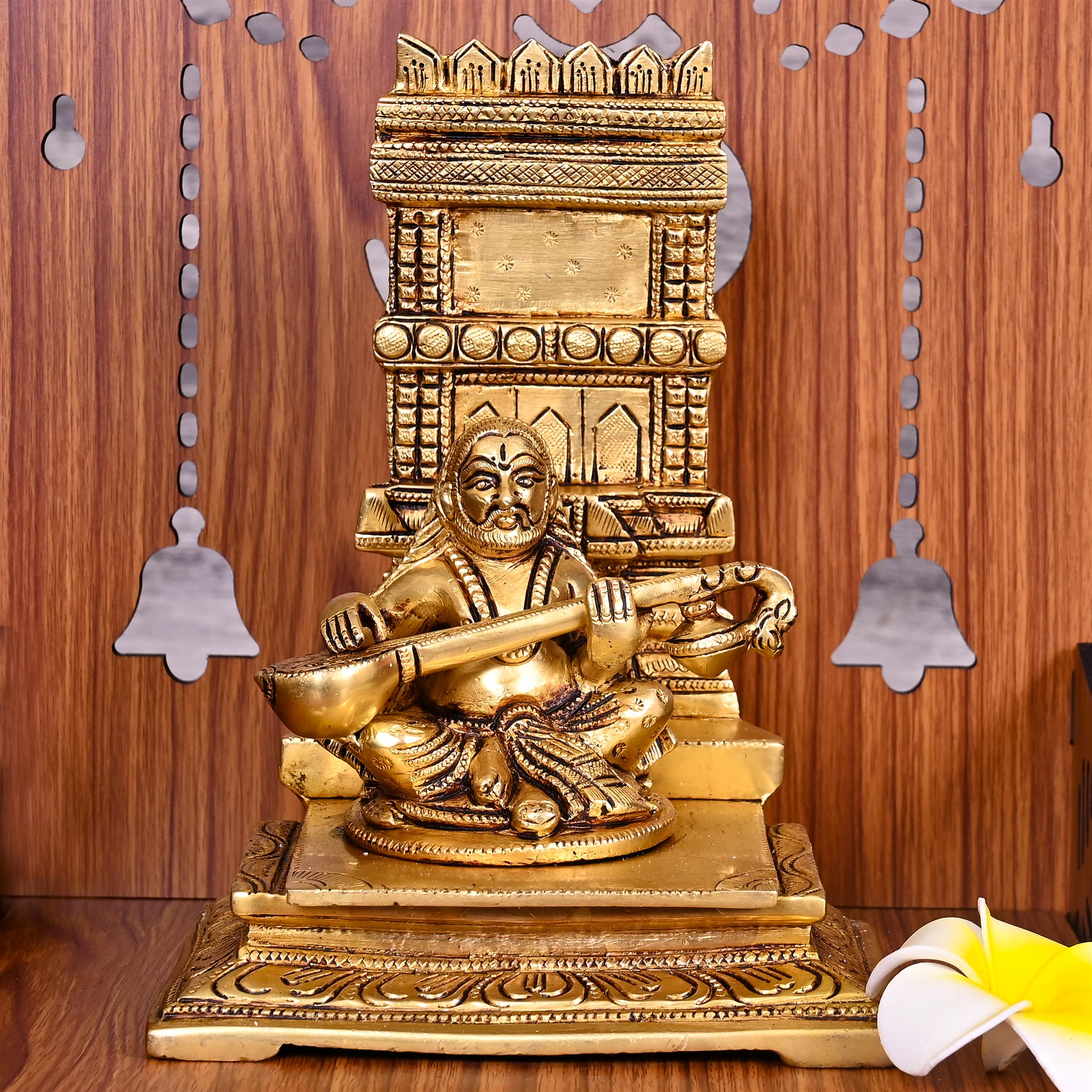 Brass Raghavendra Swamy Idol (7.5 Inch) Vedansh Craft