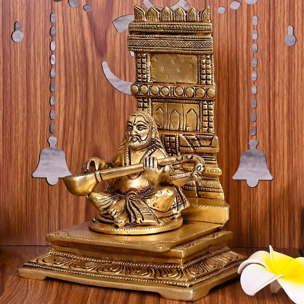 Brass Raghavendra Swamy Idol (7.5 Inch) Vedansh Craft