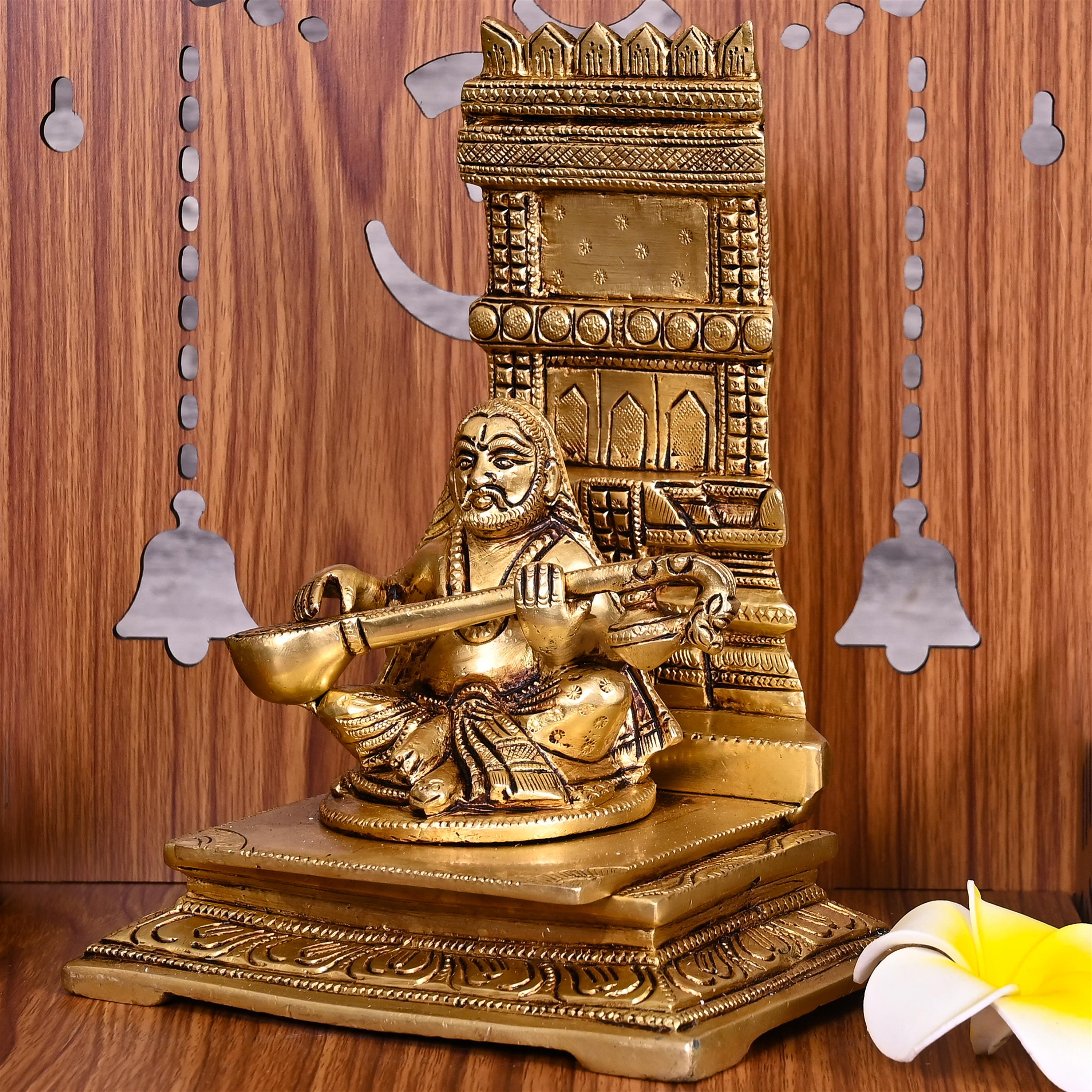 Brass Raghavendra Swamy Idol (7.5 Inch) Vedansh Craft