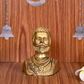 Brass Chatrapati Shivaji Maharaj Bust (3.5 ) Vedansh Craft