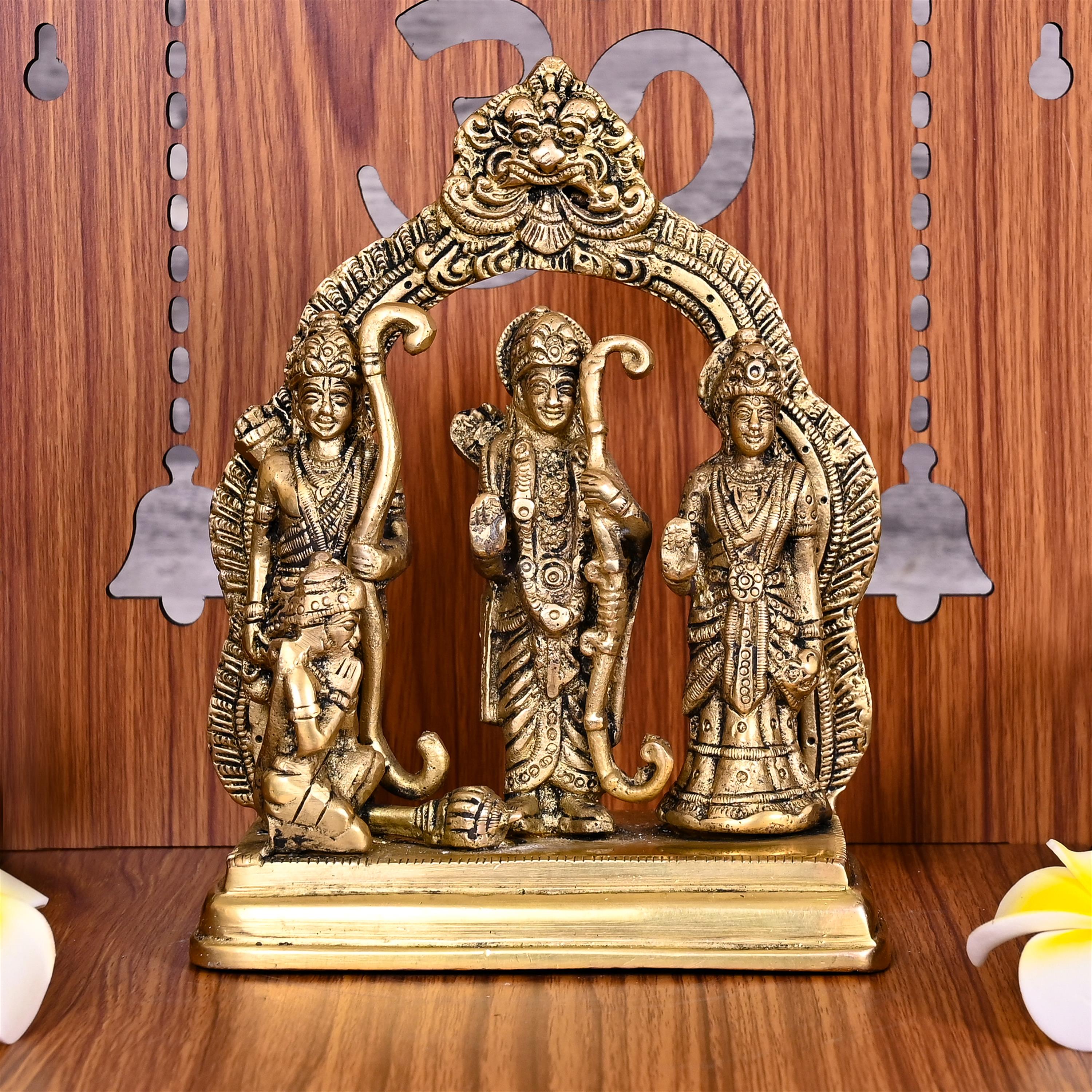 Brass Ram Darbar Statue (6.3 Inch) Vedansh Craft