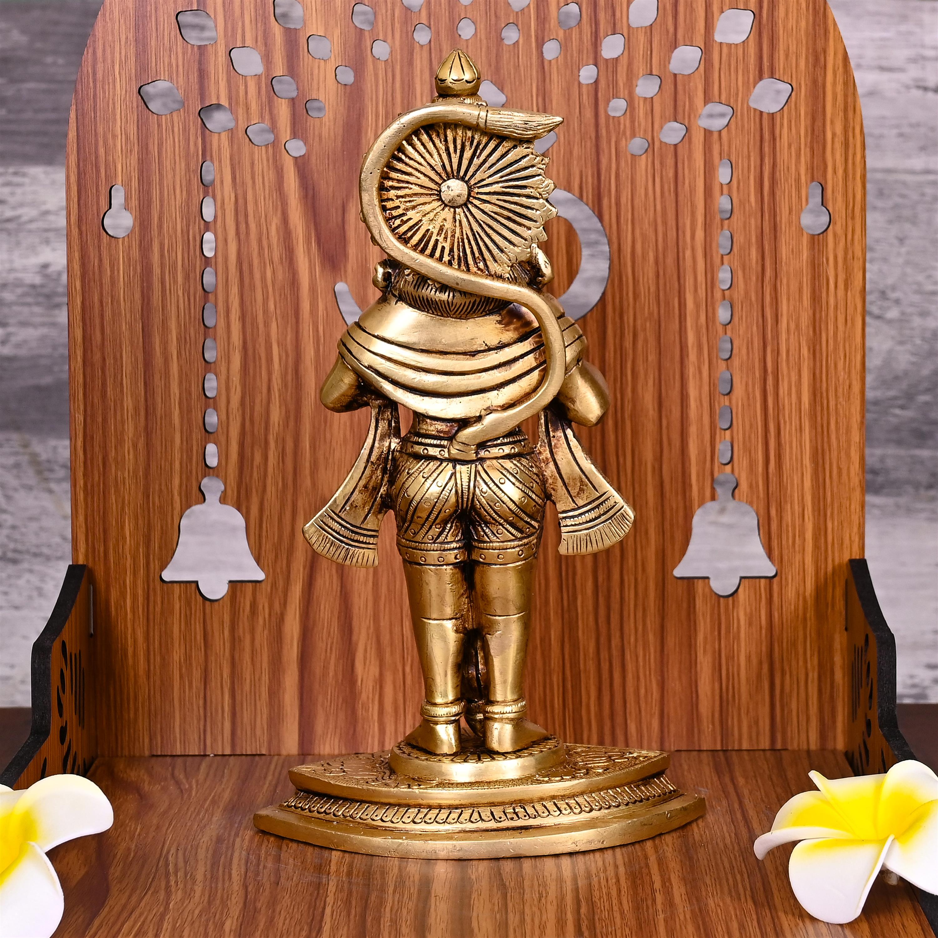 Brass Hanuman Standing Statue (9 Inch) Vedansh Craft