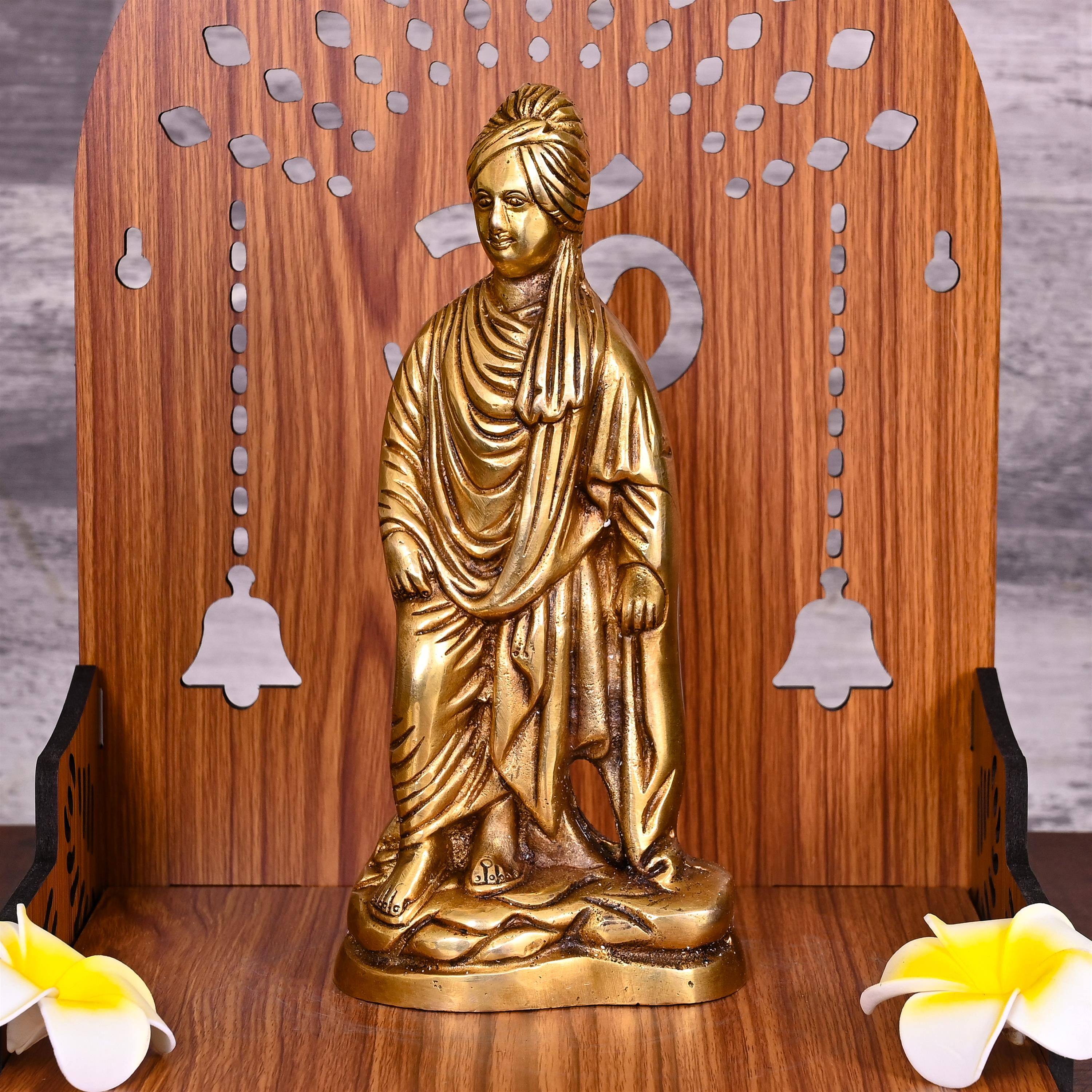 Brass Swami Vivekananda Statue (9 Inch) Vedansh Craft