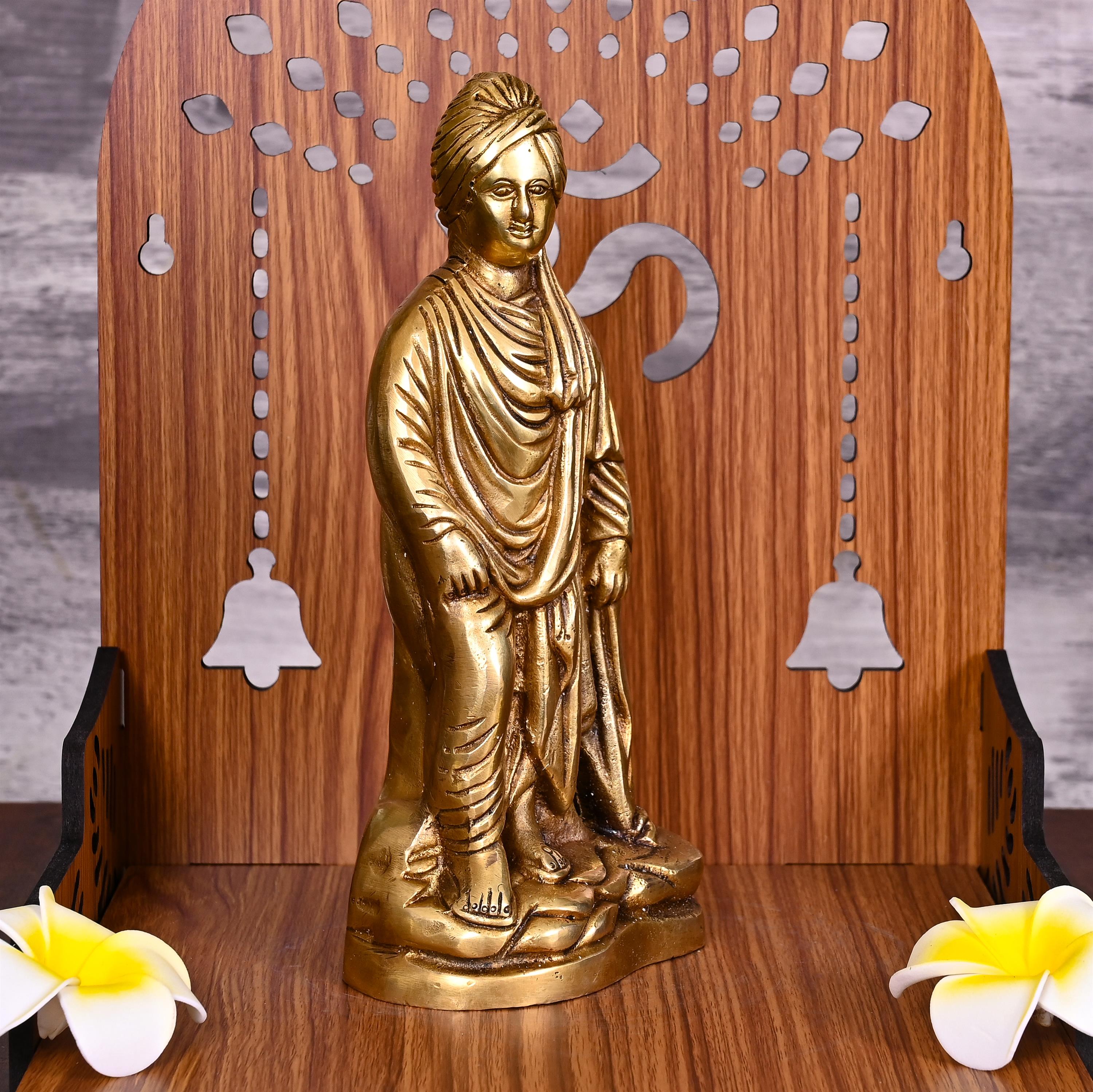 Brass Swami Vivekananda Statue (9 Inch) Vedansh Craft