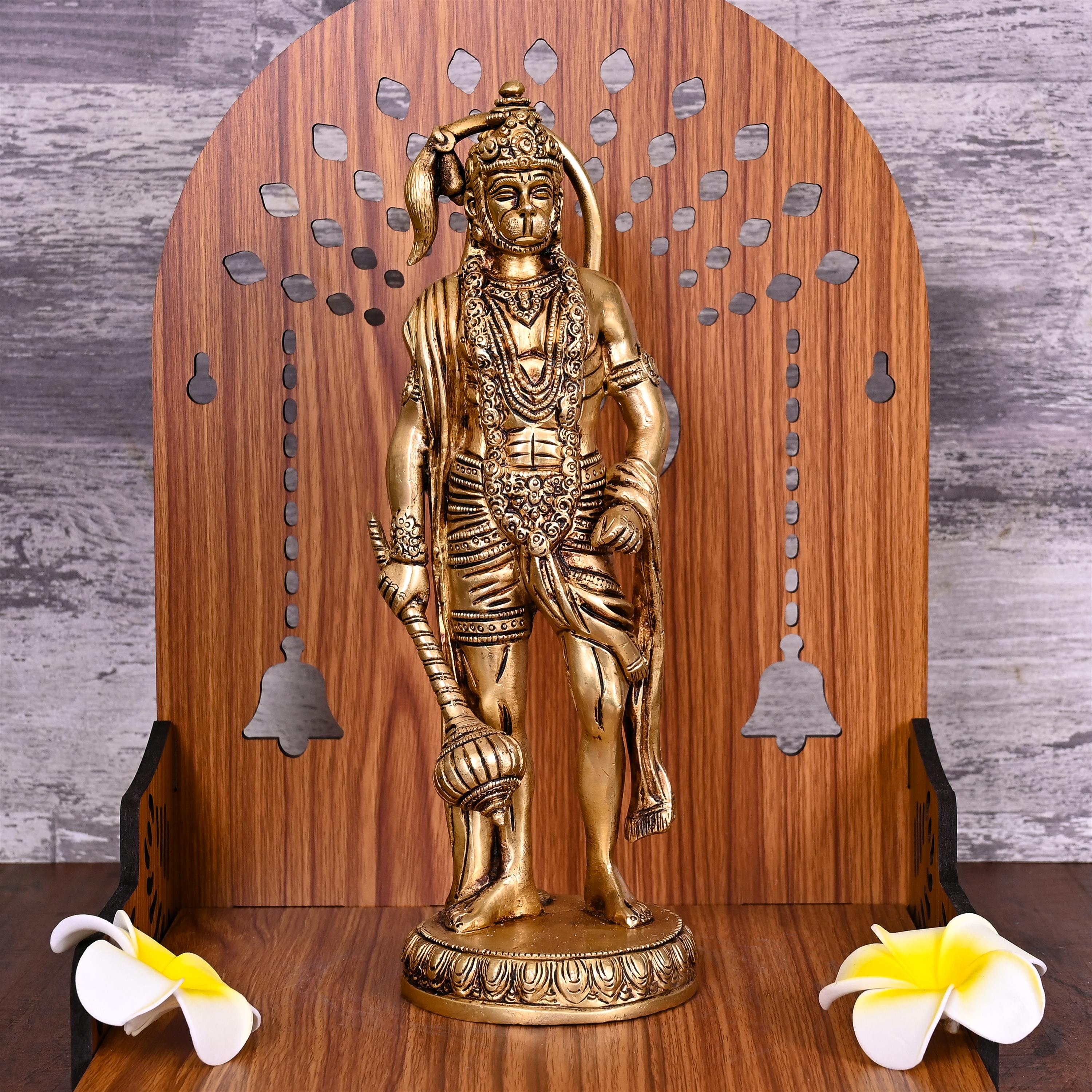 Brass Standing Hanuman Idol ( 10.5 Inch) Vedansh Craft