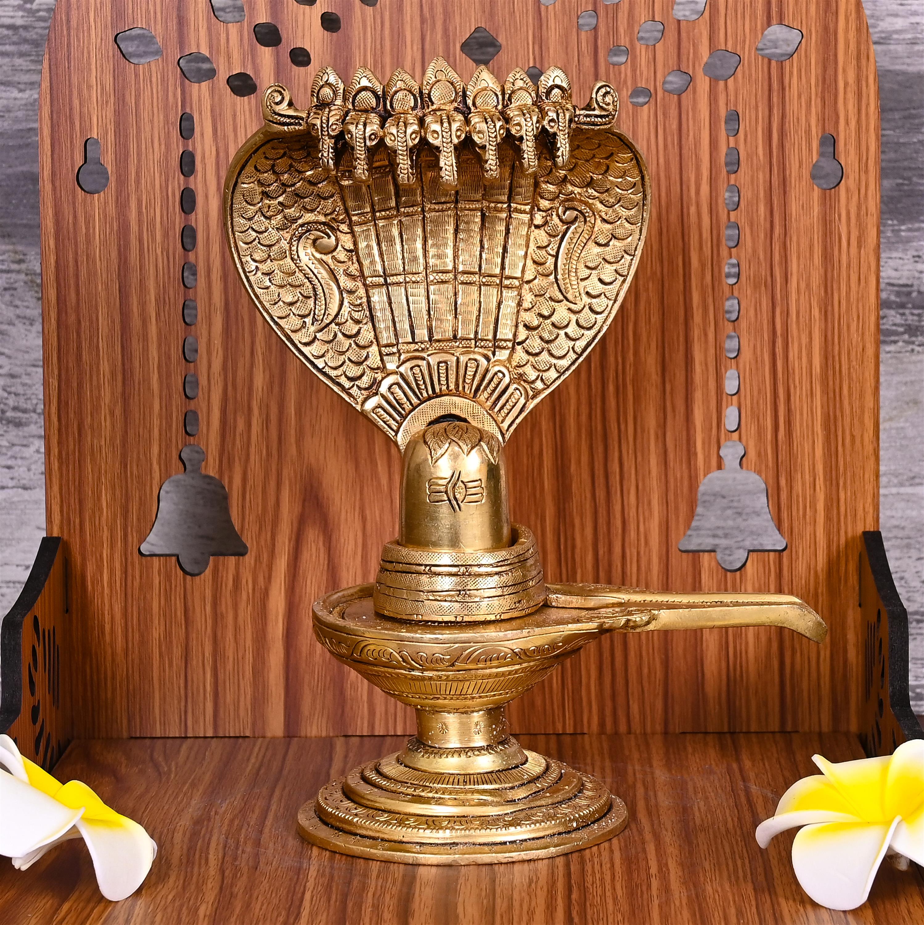 BRASS SHIVLING/SHIVLINGAM IDOL (8") Vedansh Craft