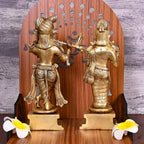 Brass Standing Radha Krishna Idols Set (9.5 Inch) Vedansh Craft
