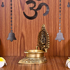 Brass Ganesha Diya (4.5 Inch) Vedansh Craft