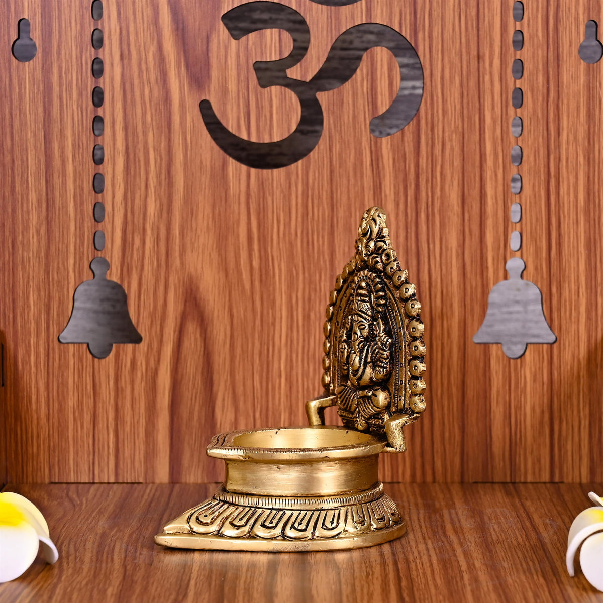 Brass Ganesha Diya (4.5 Inch) Vedansh Craft