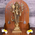 Brass Standing Lord Murugan/Kartikeya Statue (11.5 Inch)