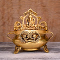 Brass Traditional Ganesha Urli/Floater (7 Inch) Vedansh Craft