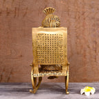 Brass Lord Ganesha Resting On Chair (15.5 Inch) Vedansh Craft
