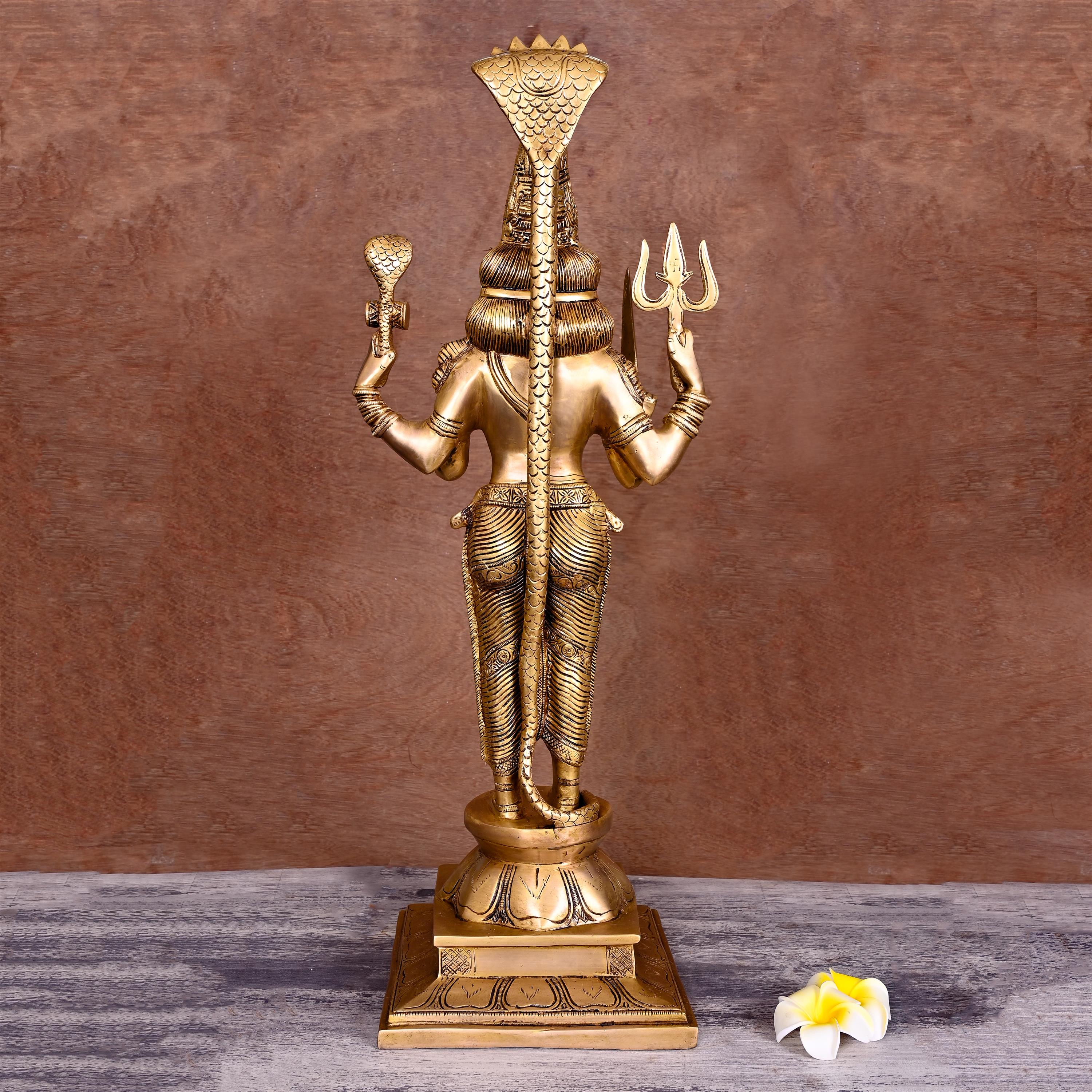 Brass Standing Karumari Amman Superfine Statue (25 Inch) Vedansh Craft